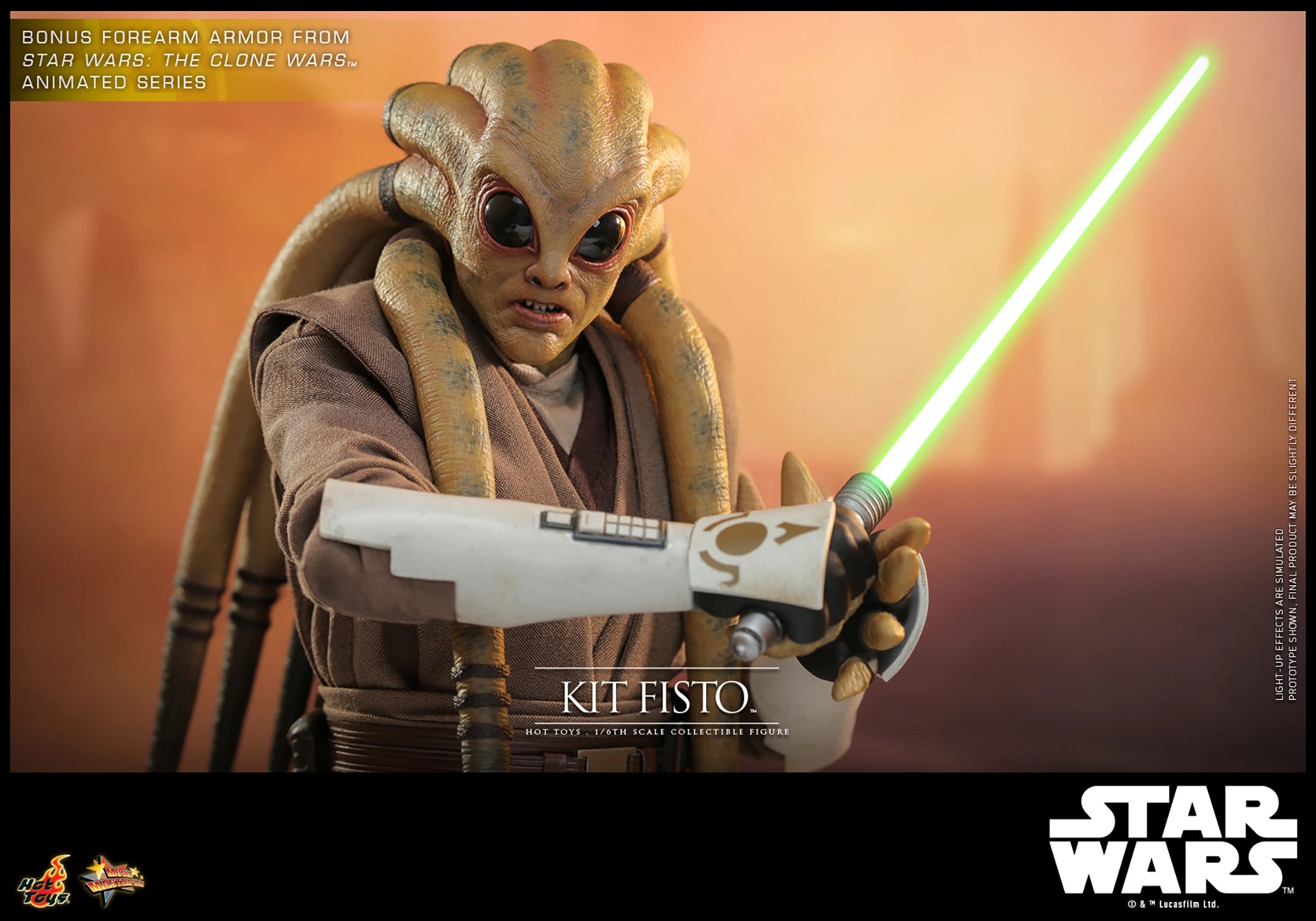 Hot Toys 1/6th Scale Collectible Star Wars Revenge of the Sith Kit Fisto Action Figure