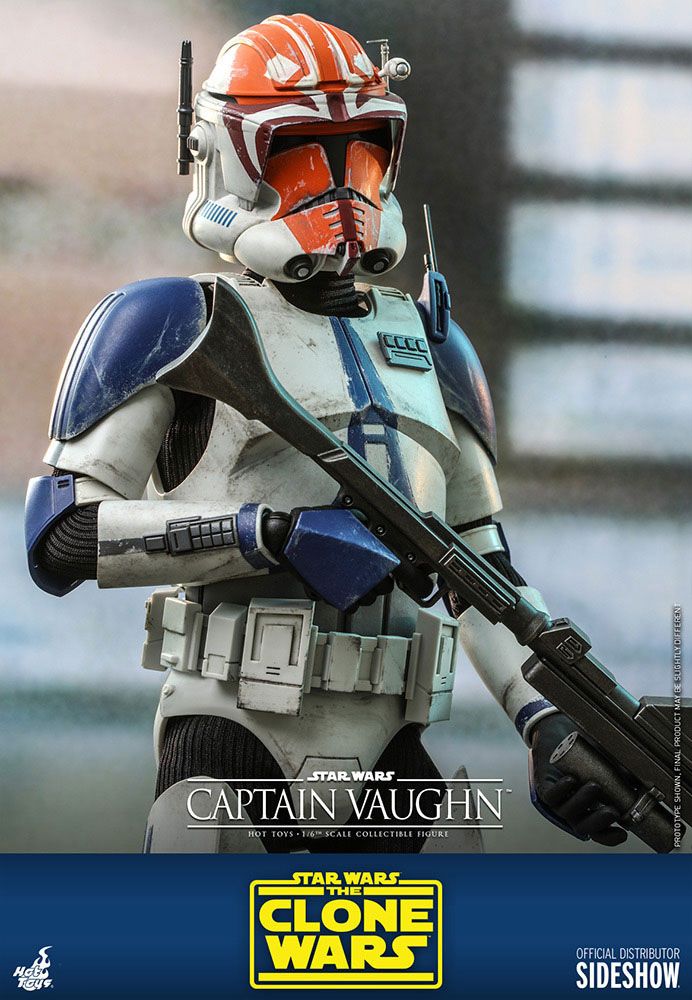 Hot Toys Highly Detailed 1/6th Scale Collectible Figure of Captain Vaughn from Star Wars The Clone Wars