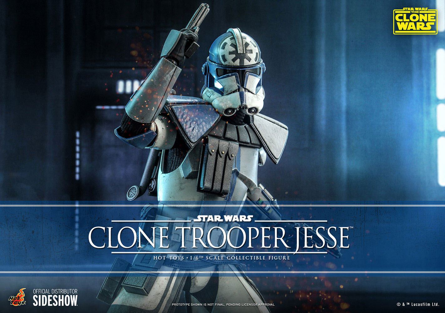 Hot Toys 1/6th Scale Star Wars Clone Wars Clone Trooper Jesse Collectible Figure