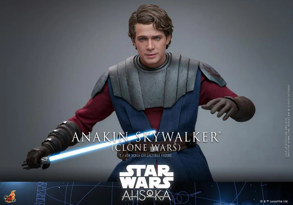 Hot Toys 1/6 Scale Clone Wars Era Anakin Skywalker Collectible Figure