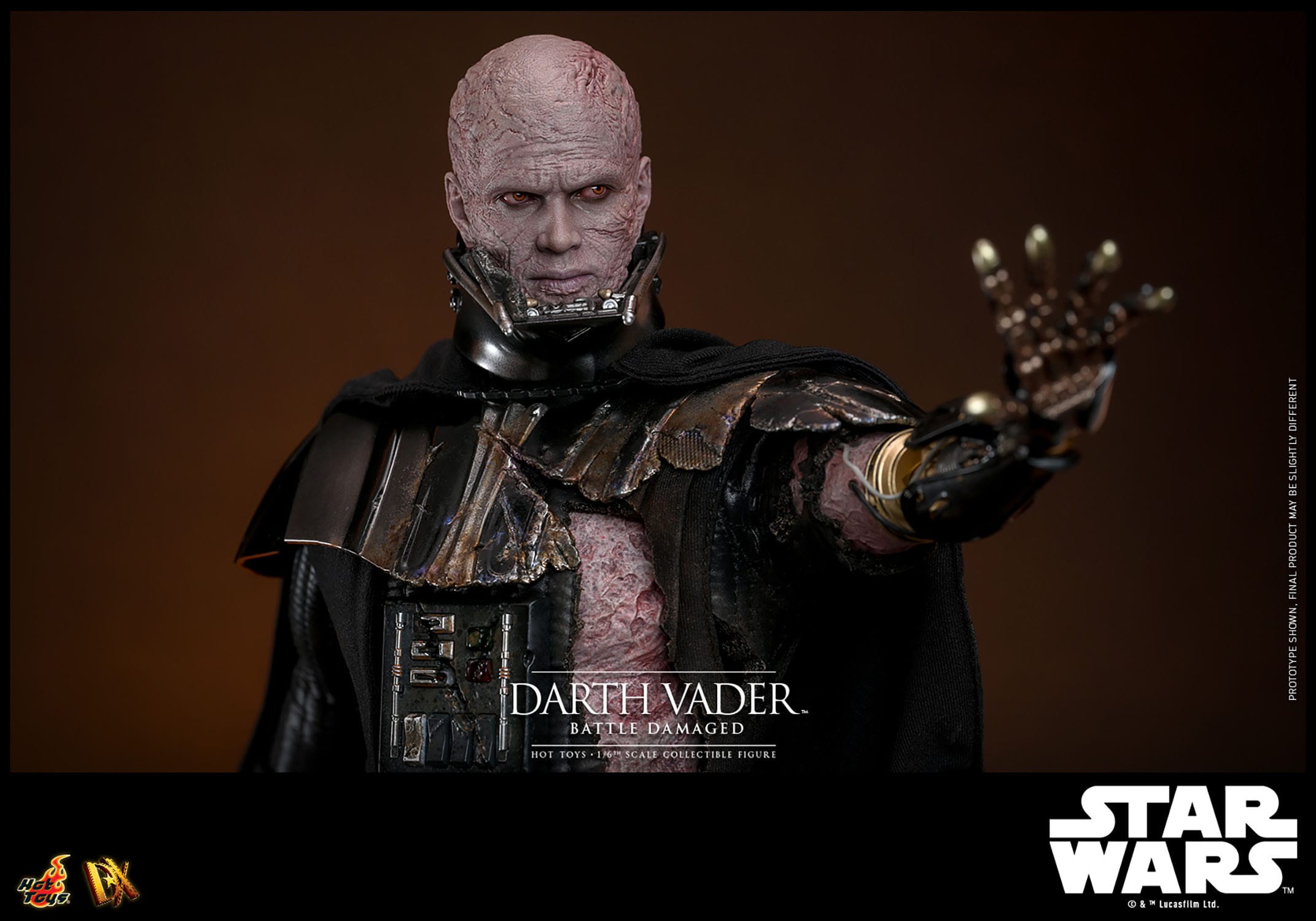 Hot Toys 1/6th Scale Battle-Damaged Star Wars Darth Vader Collectible Figure