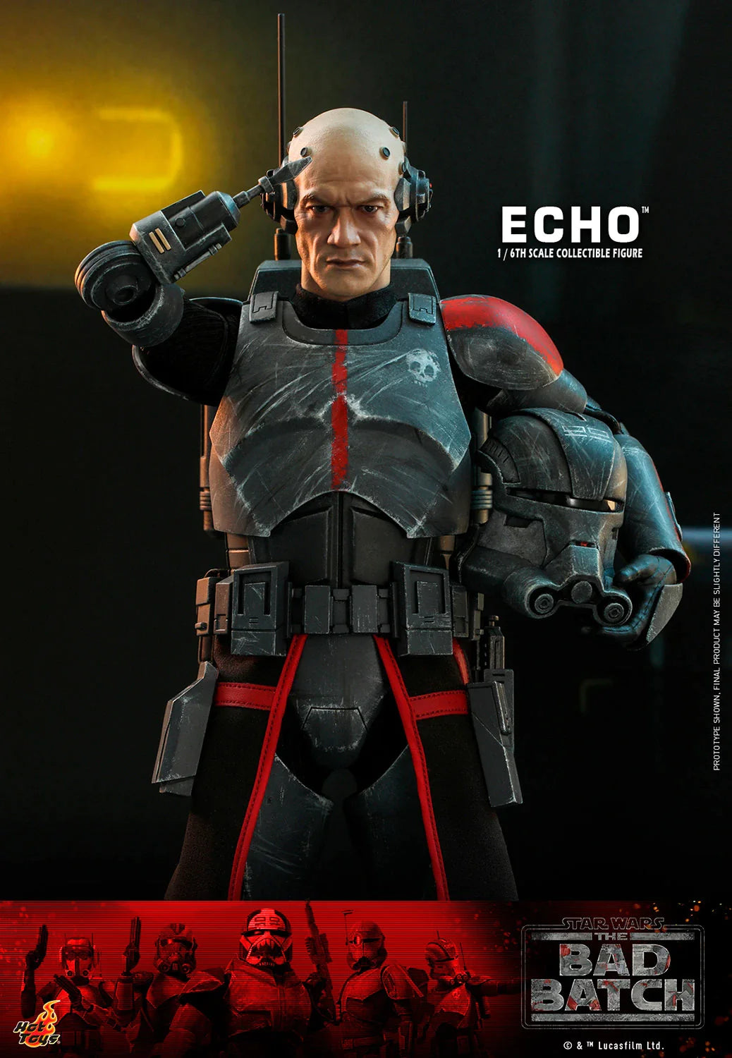 Hot Toys 1/6th Scale Collectible Star Wars The Bad Batch Echo Action Figure