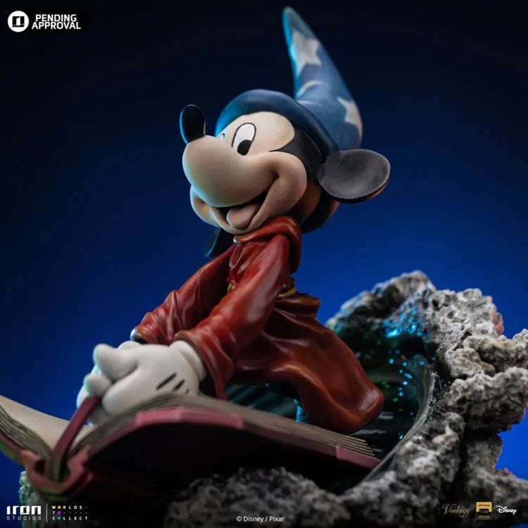 Iron Studios Limited Edition 1/10 Deluxe Art Scale Collectible Statue of Sorcerer Mickey from Disney's Fantasia