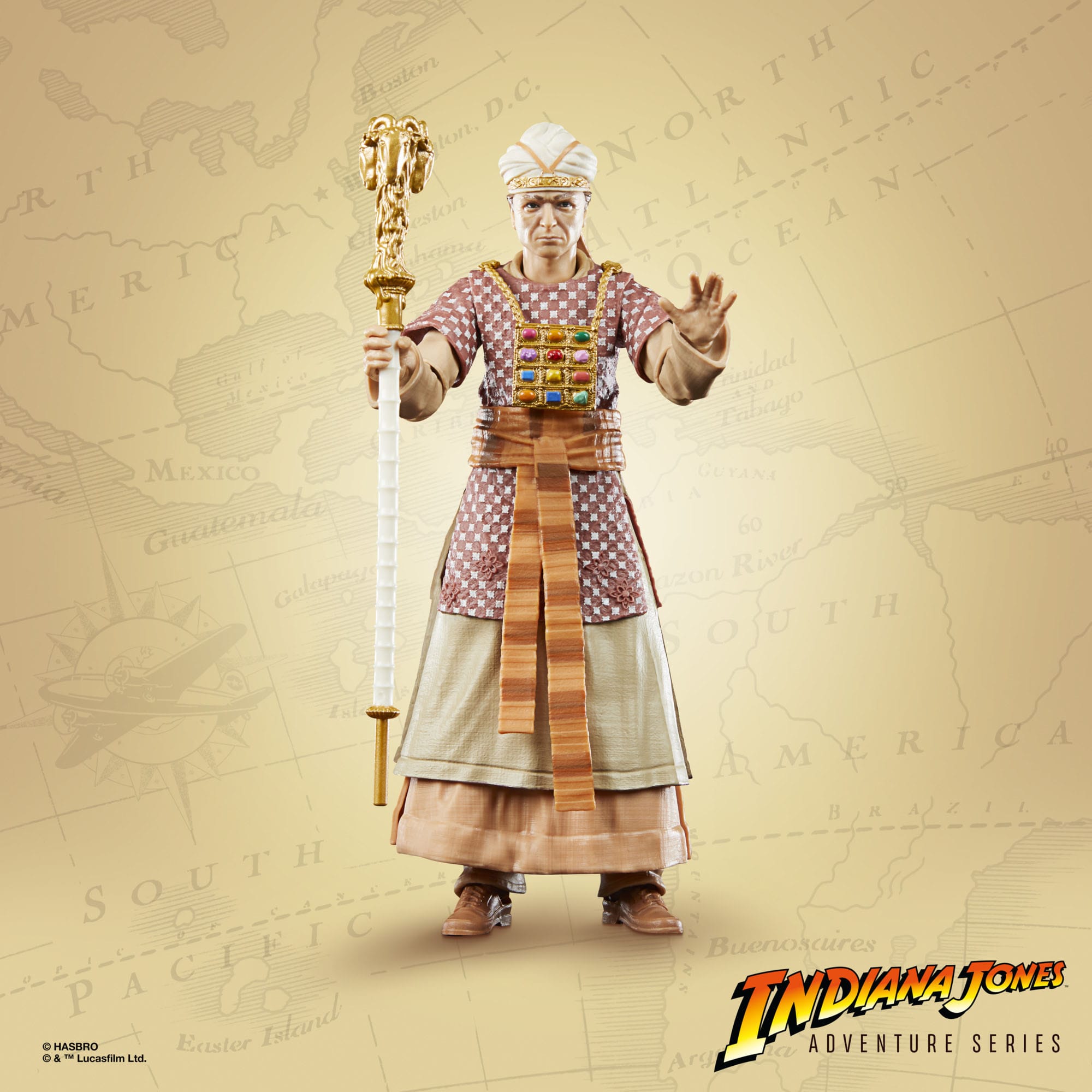 Indiana Jones Adventure Series 6-Inch Ceremonial René Belloq Action Figure