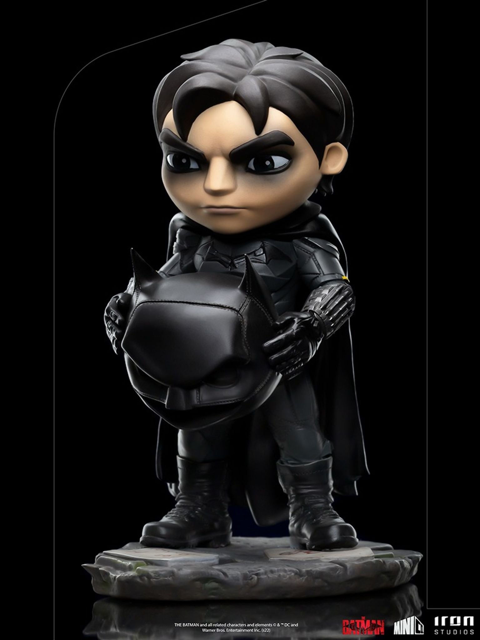 Iron Studios Collectible The Batman MiniCo Unmasked Batman Statue Inspired by the 2022 Movie
