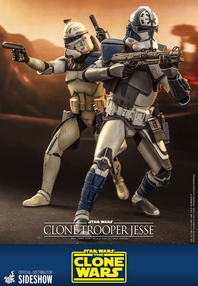 Hot Toys 1/6th Scale Star Wars Clone Wars Clone Trooper Jesse Collectible Figure