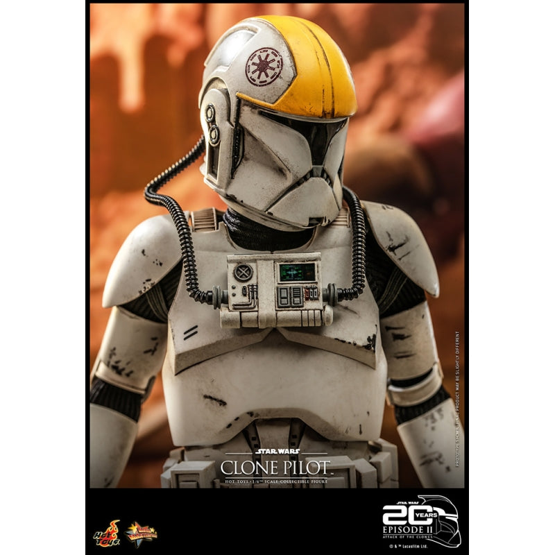 Hot Toys 1:6 Scale Collectible Clone Pilot Figure Commemorating the 20th Anniversary of Star Wars Attack Of The Clones