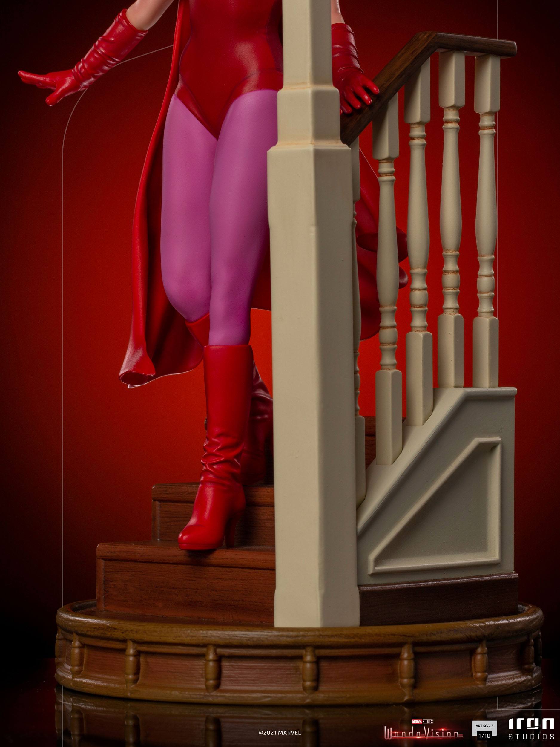 Iron Studios 1/10 Art Scale Collectible Statue of Wanda Maximoff in WandaVision - Halloween Version