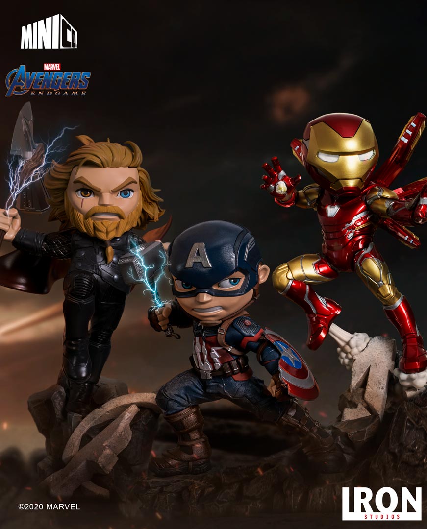 Iron Studios Licensed Marvel Avengers Endgame Mini Co. Collectible Figure of Iron Man