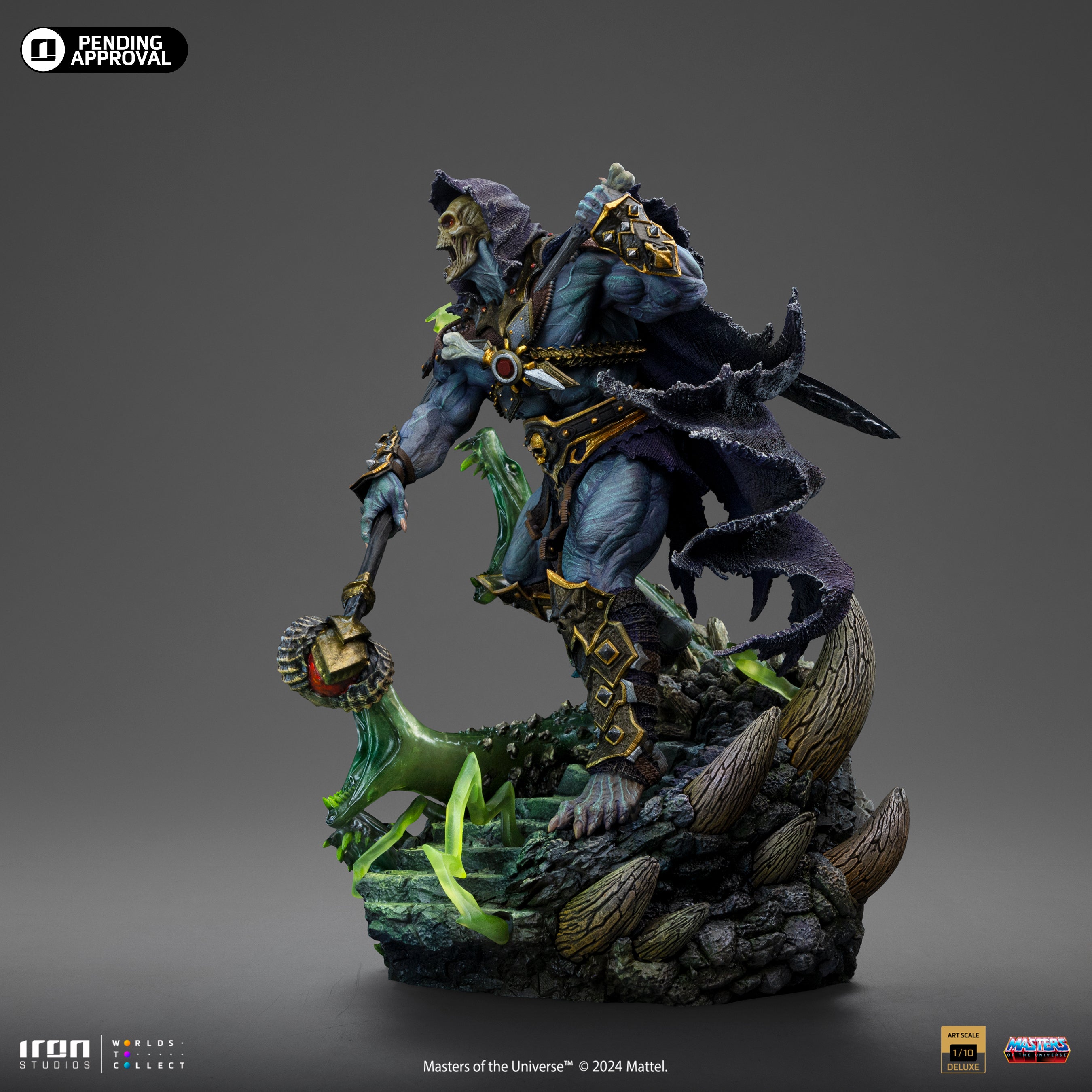 Limited Edition 1/10 Deluxe Art Scale Iron Studios Statue of Skeletor from Masters of the Universe Unleashed
