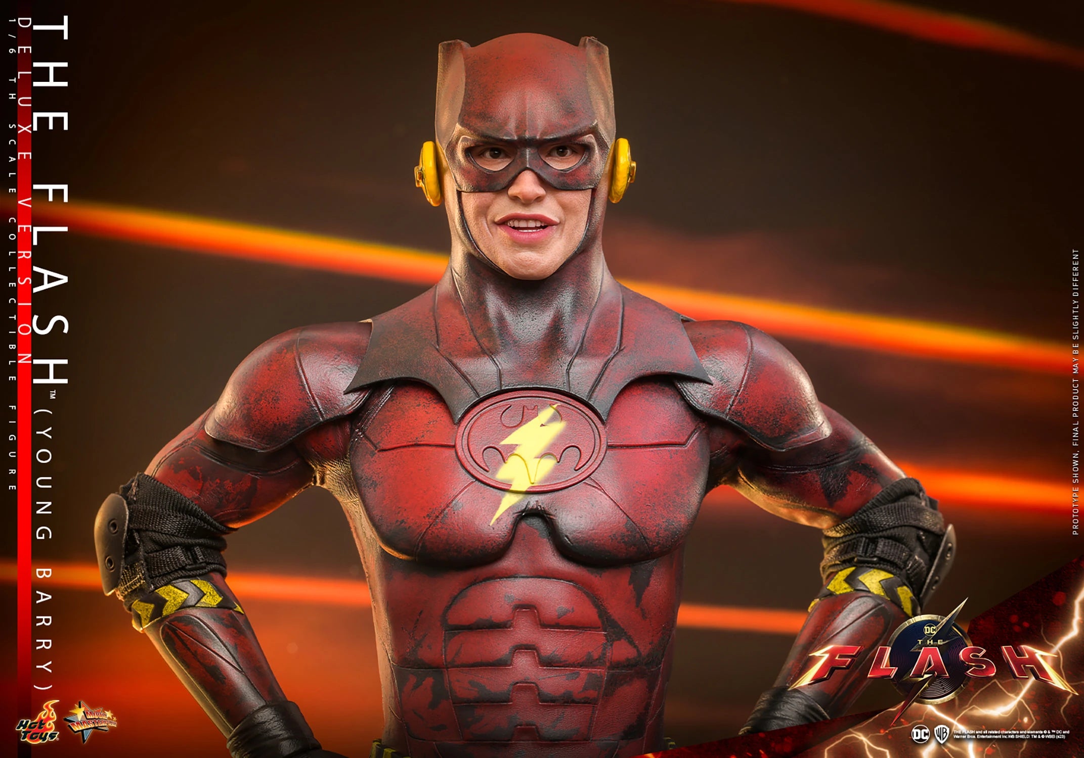 Hot Toys Deluxe 1/6th Scale Collectible Figure of The Flash Movie's Young Barry Allen