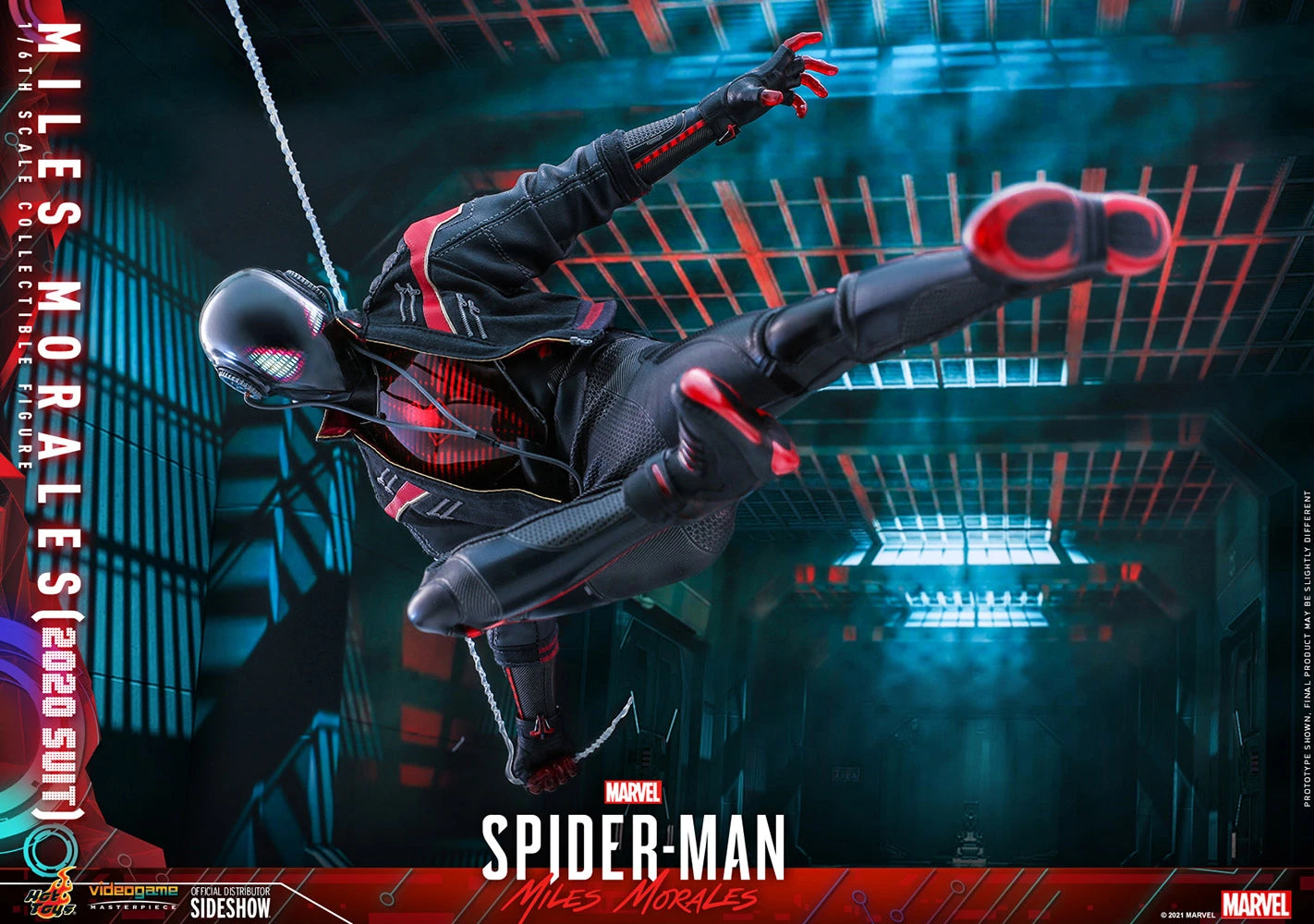 Hot Toys Collectible 1/6th Scale Action Figure of Miles Morales in 2020 Suit from Spider-Man Into the Spider-Verse