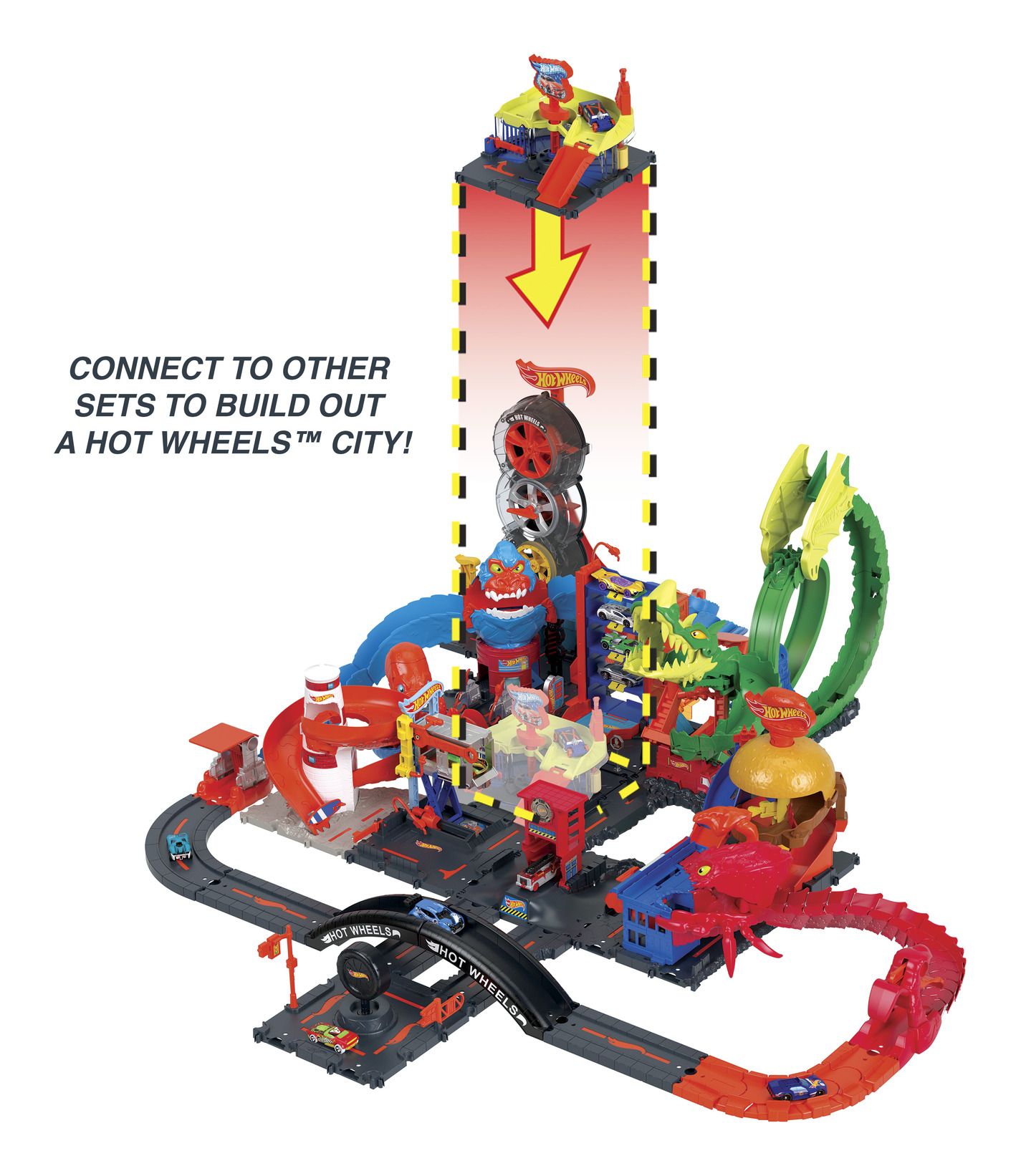 Hot Wheels City High - Speed Car Wash for Ultimate Clean