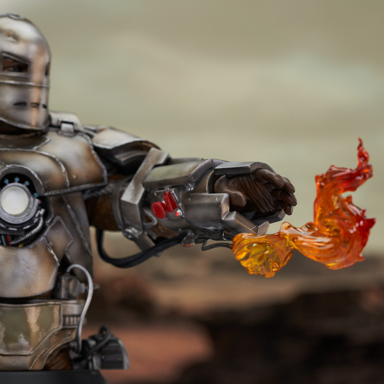Limited Edition 1/6 Scale Mini Bust Statue of Iron Man Mk 1 from the 2008 Iron Man Movie