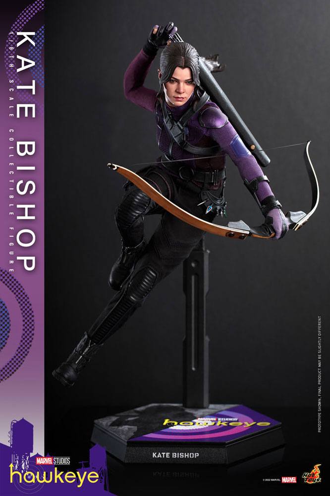 Hot Toys High - Quality 1:6 Scale Masterpiece Action Figure of Hawkeye's Kate Bishop, Measuring 28 cm