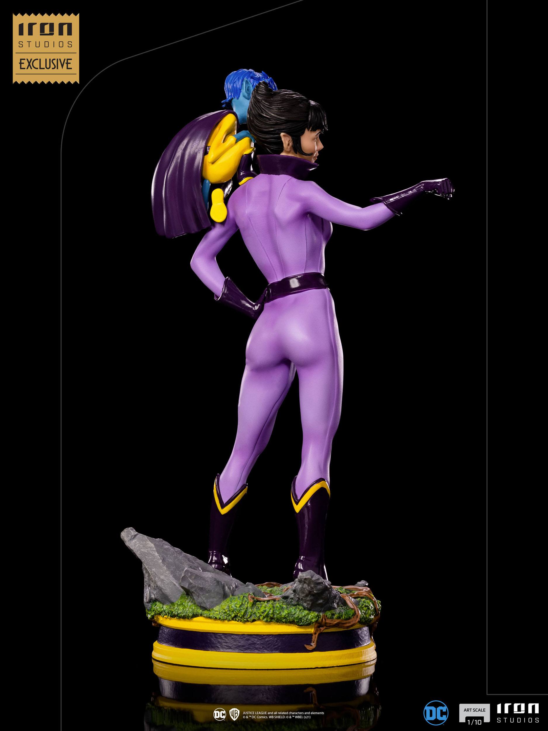 Iron Studios 1/10 Scale Collectible DC Comics Art Scale Statues of the Wonder Twins - Zan, Jayna & Gleek Limited Edition 2 - Pack (2021 CCXP Exclusive)