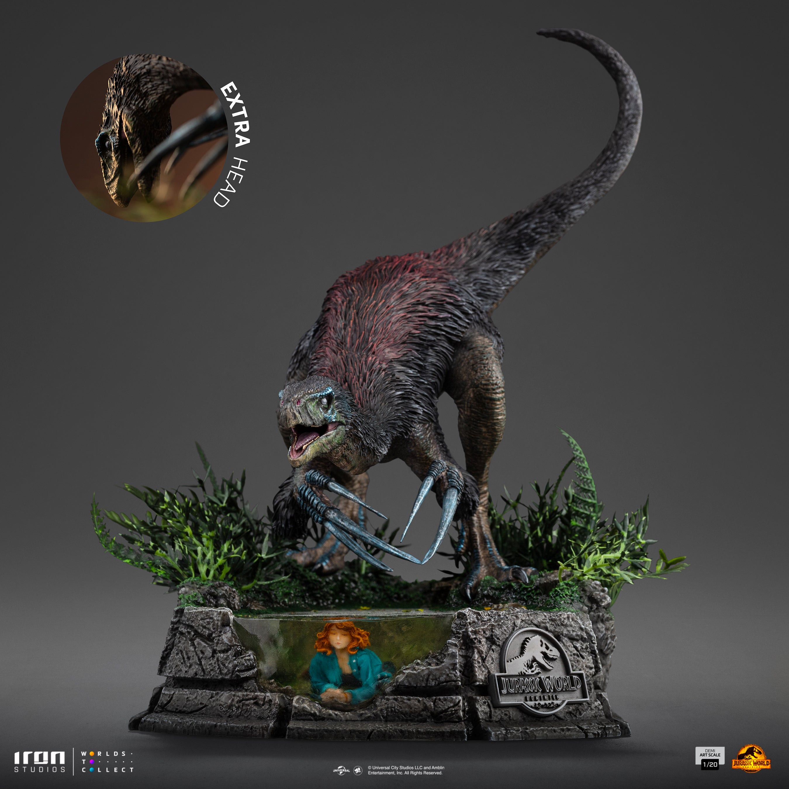 Iron Studios Collectible Limited Edition Jurassic World Therizinosaurus Statue in 1/20 Art Scale