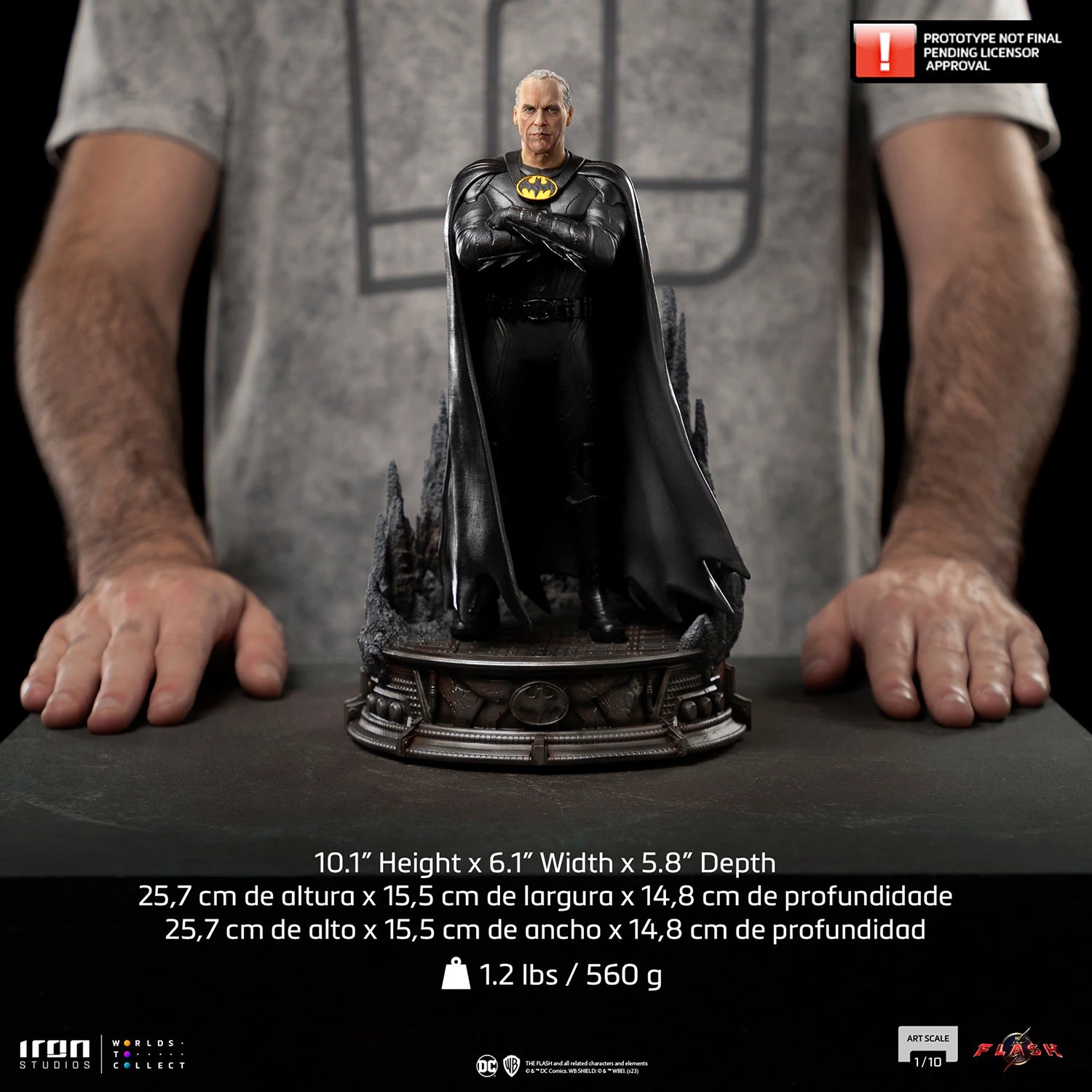 Iron Studios 1/10 Art Scale Limited Edition Michael Keaton Batman Statue from The Flash Movie