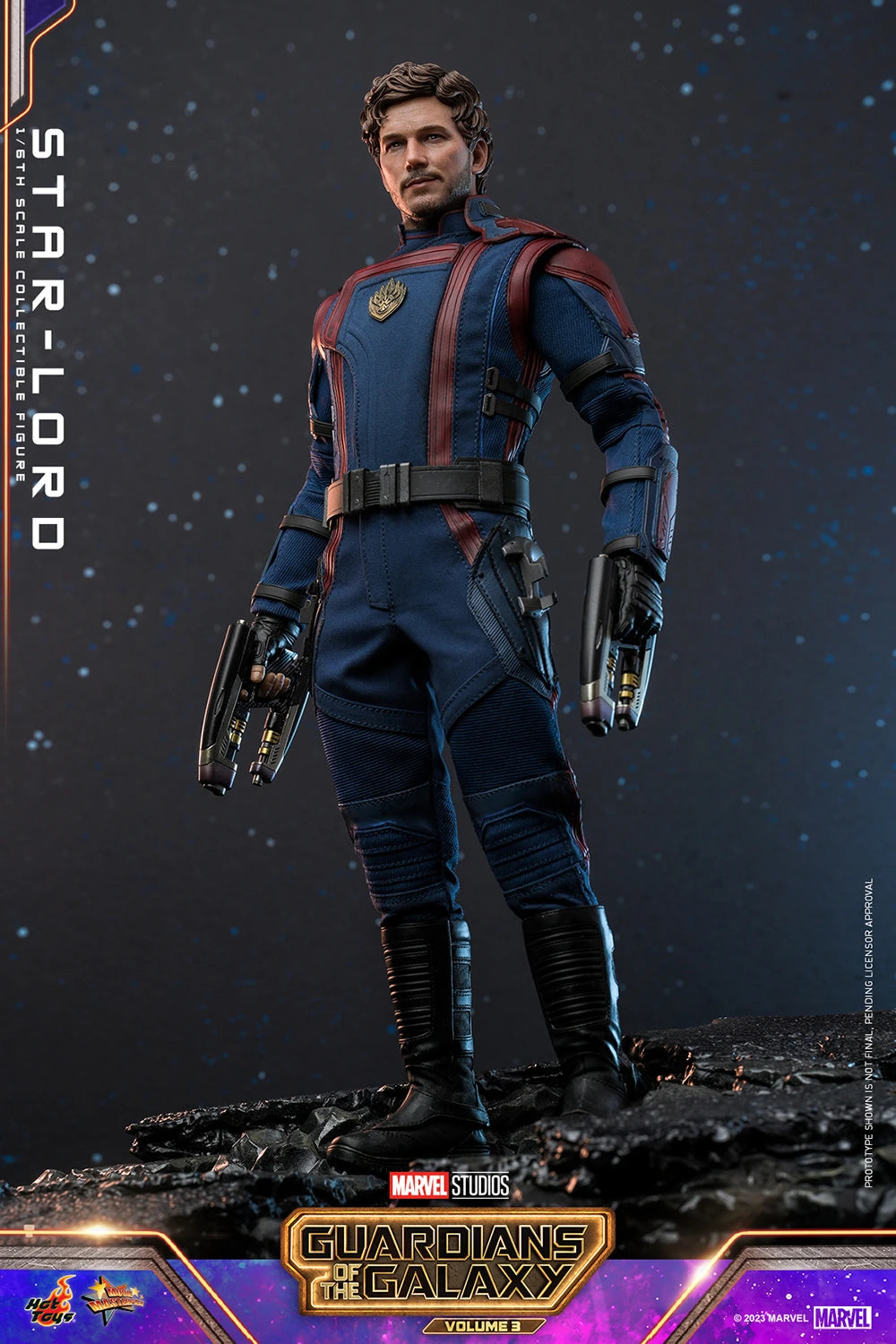 Hot Toys 1/6th Scale Collectible Figure of Star - Lord from Guardians of the Galaxy Vol. 3