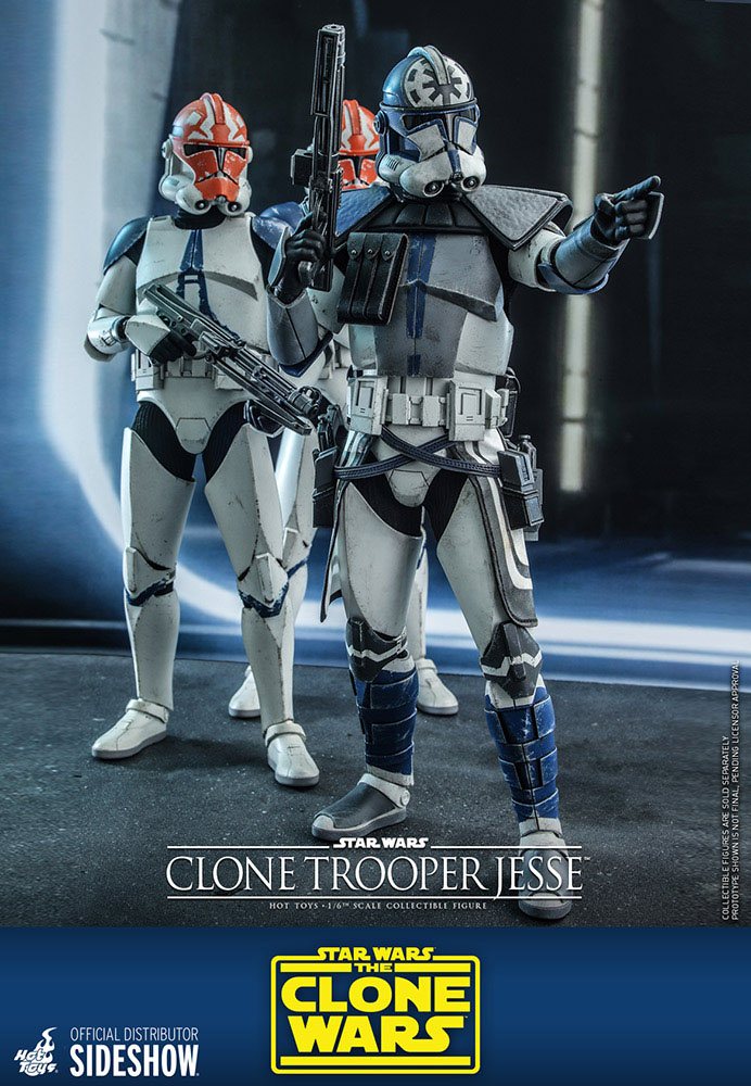 Hot Toys 1/6th Scale Star Wars Clone Wars Clone Trooper Jesse Collectible Figure