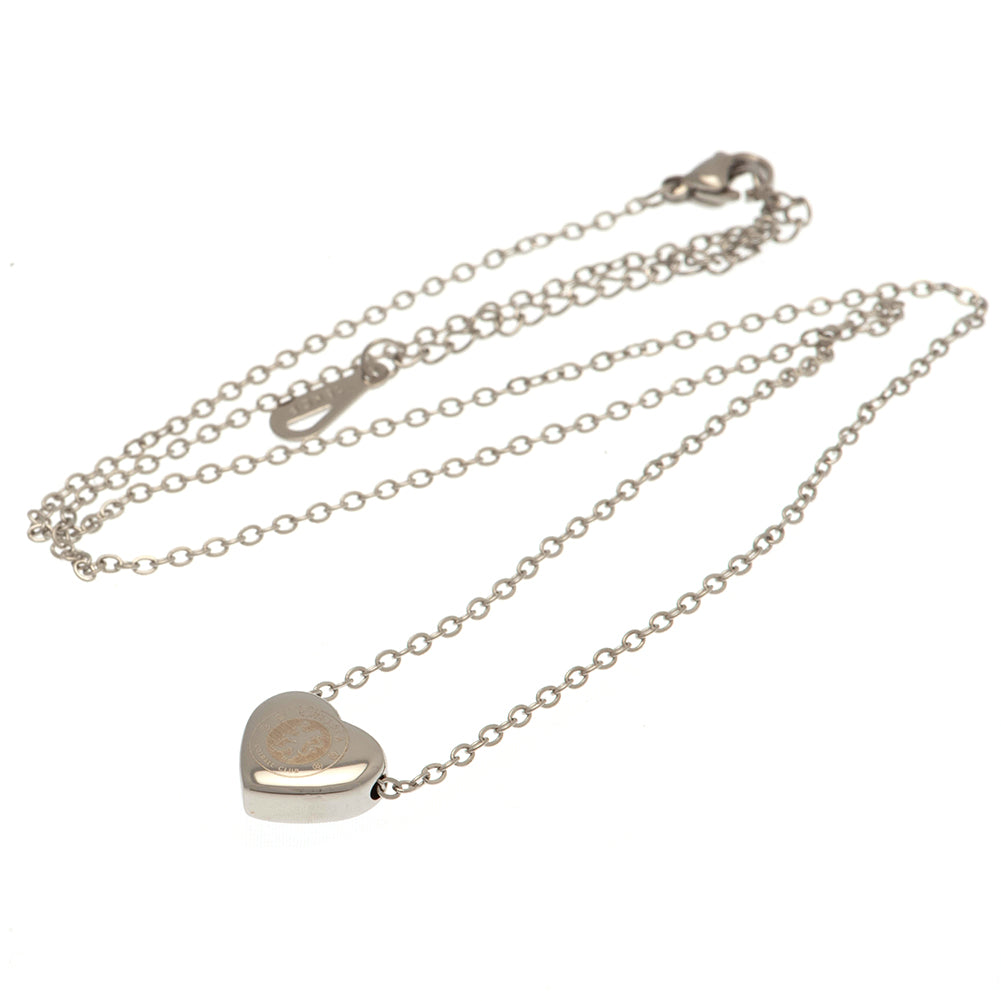 Chelsea Football Club Stainless Steel Heart-shaped Pendant Necklace
