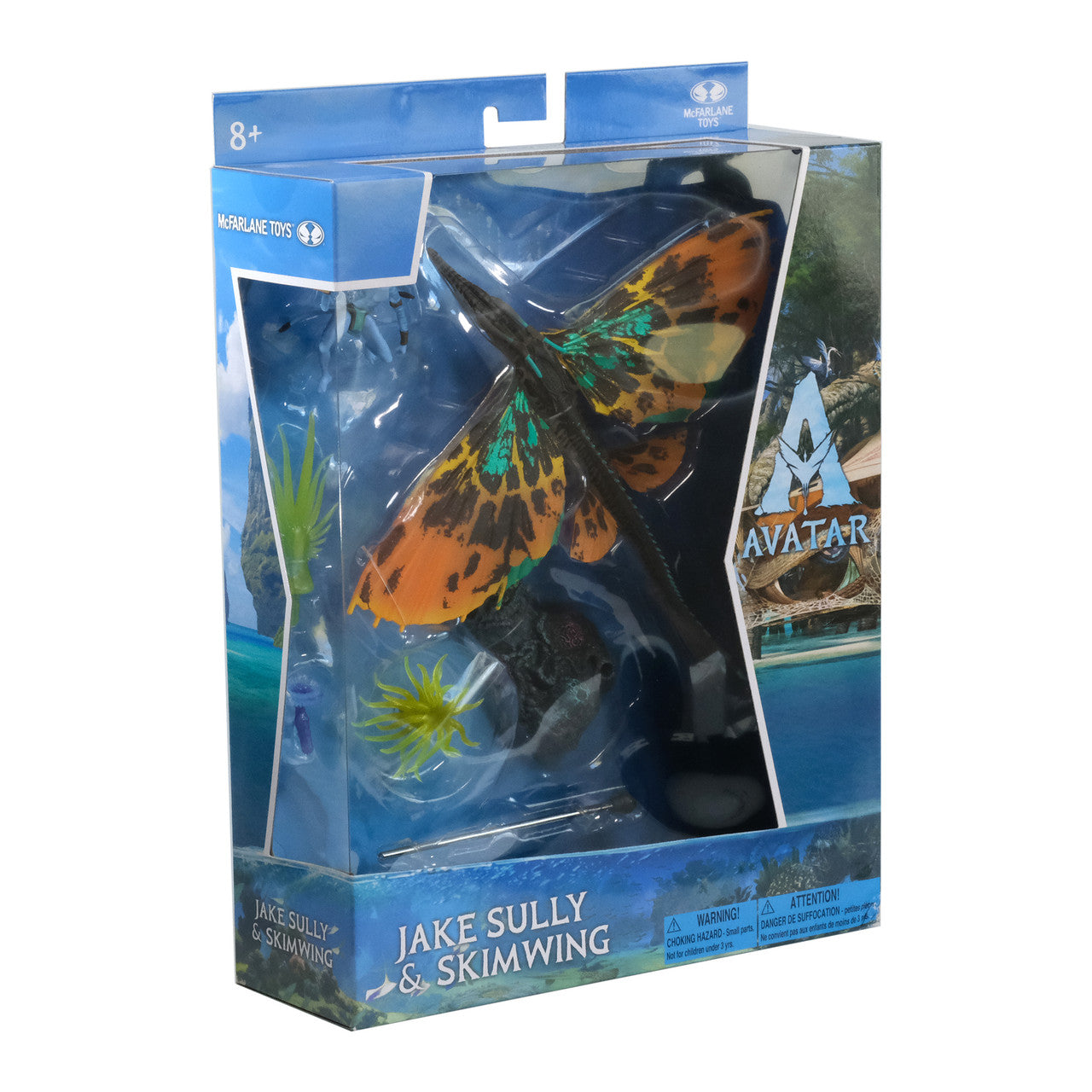 Mcfarlane Disney Avatar The Way Of Water Deluxe Jake Sully & Skimwing Articulated Action Figure Set