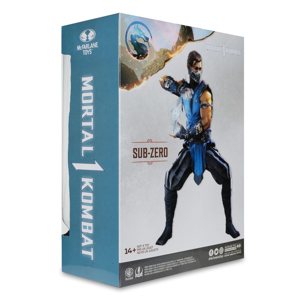 McFarlane's Highly Detailed 1/6 Scale Action Figure of Sub - Zero from Mortal Kombat 1 Video Game