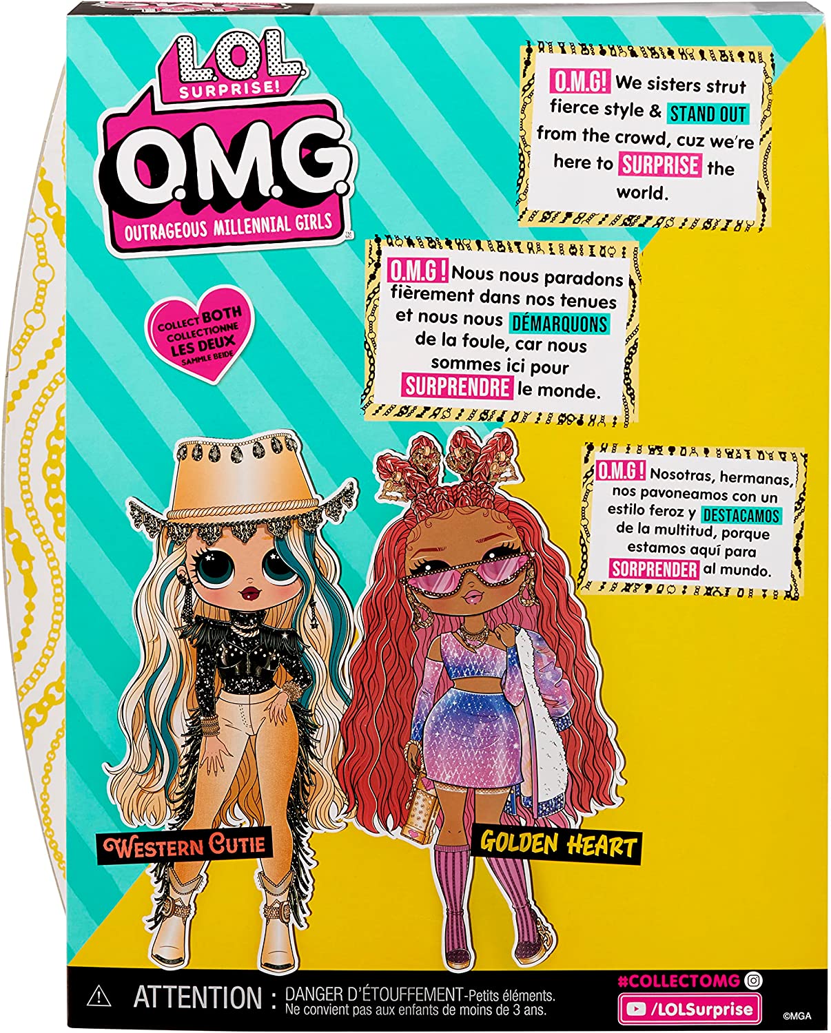 L.O.L Surprise OMG 12-Inch Golden Heart Fashion Doll with Accessories