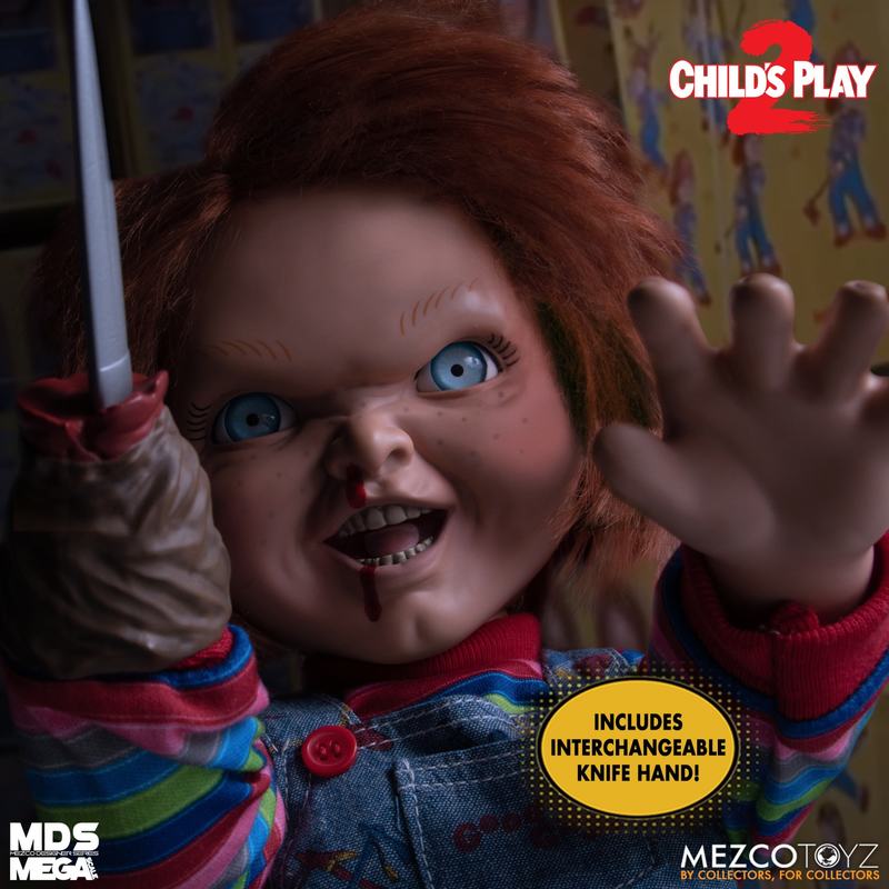 15-Inch Scale MDS Mega Scale Talking and Menacing Chucky Figure with Sound and Interchangeable Accessories