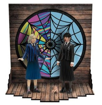 Mezco Retro 5 Points Wednesday Addams & Enid Sinclair Boxed Set
