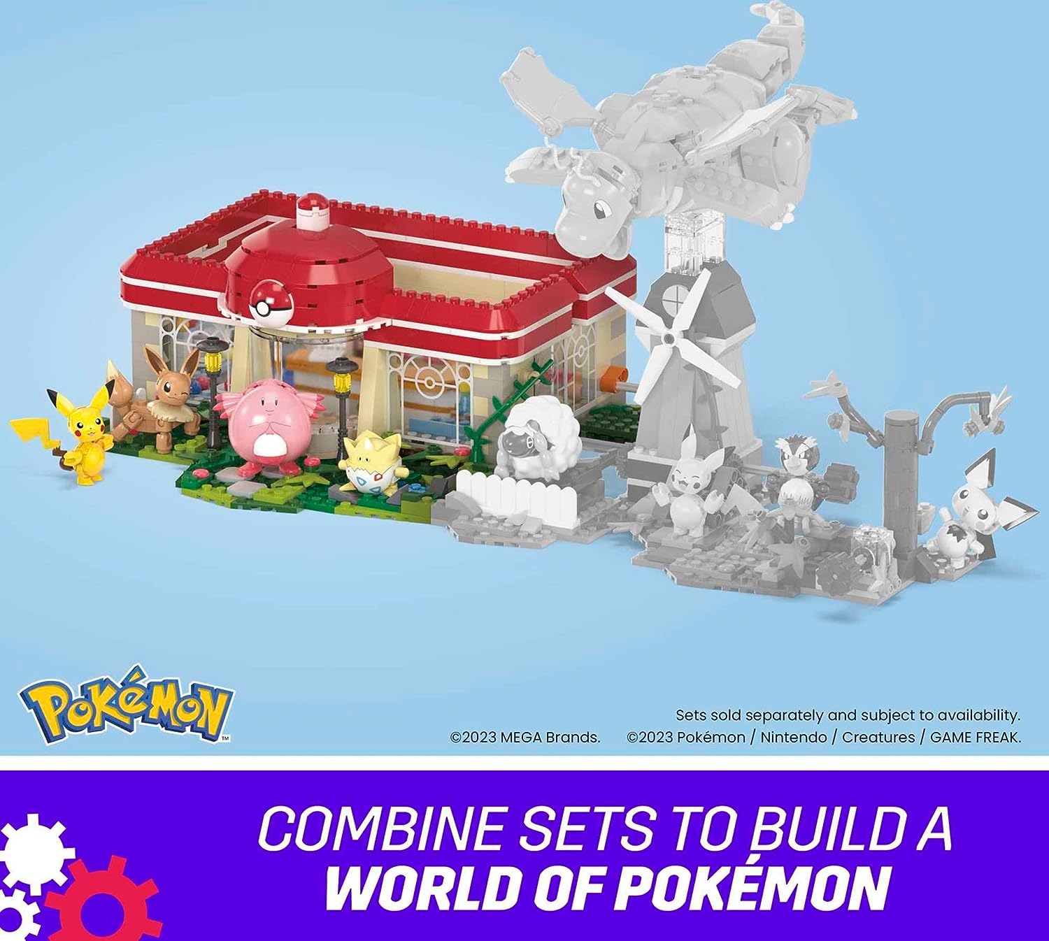 Mega Bloks Pokémon Center Interactive Building Construction Set