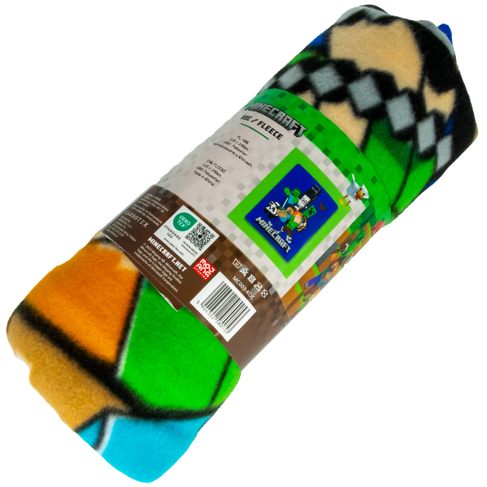 High - Quality Minecraft - Themed Polyester Fleece Blanket for Comfort