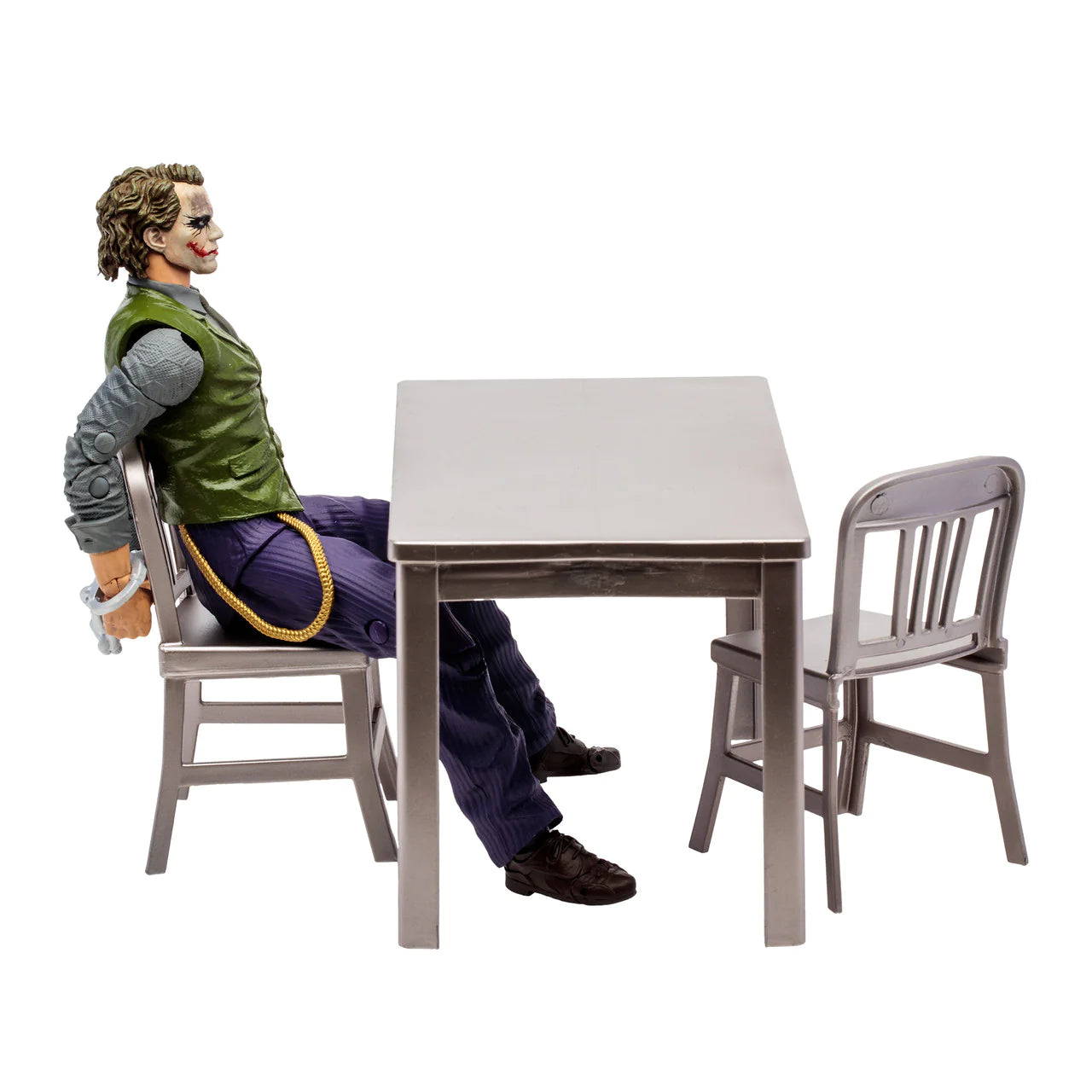 McFarlane Gold Label Action Figure Set - The Joker from The Dark Knight's Interrogation Room in DC Multiverse