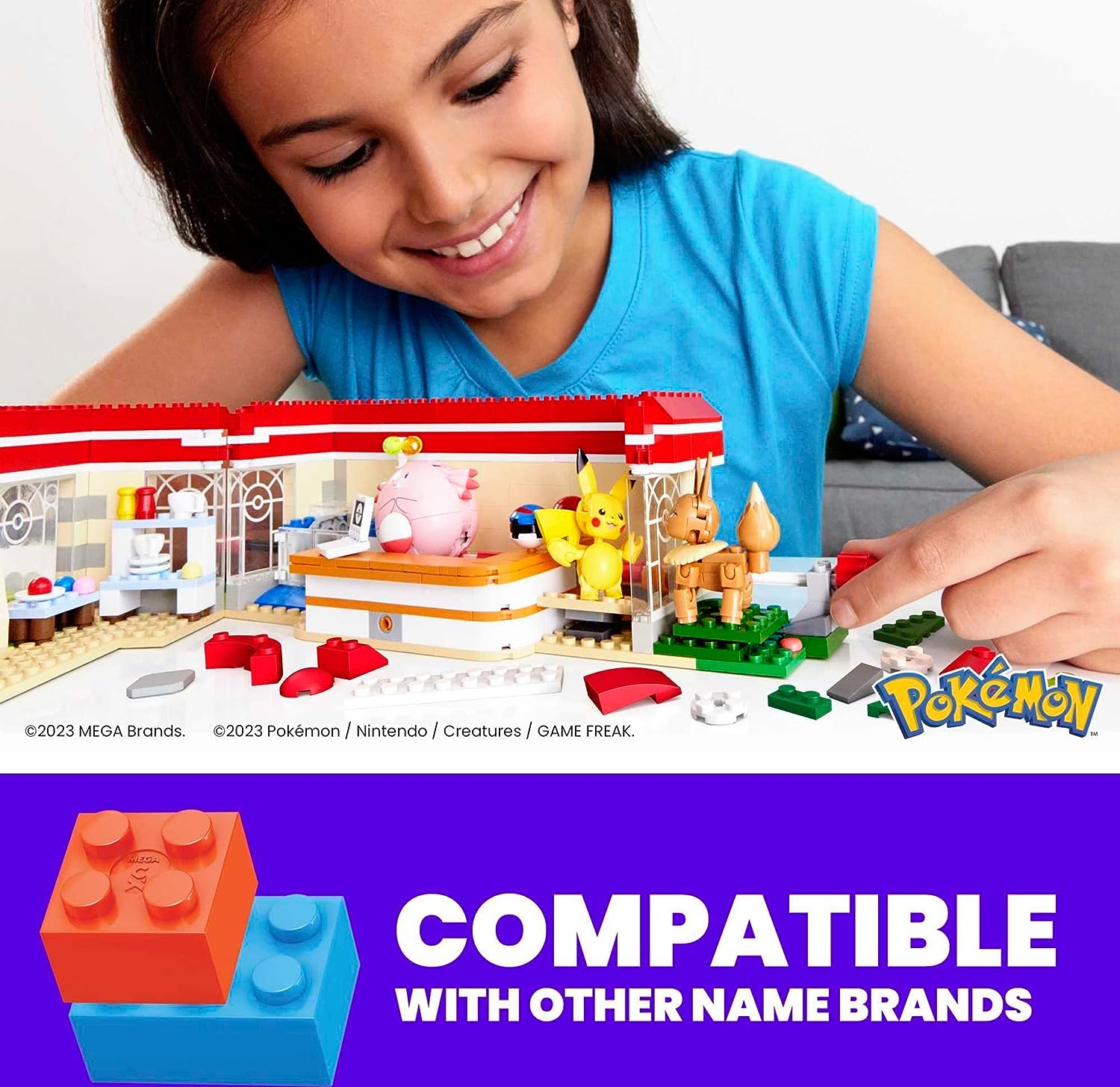 Mega Bloks Pokémon Center Interactive Building Construction Set