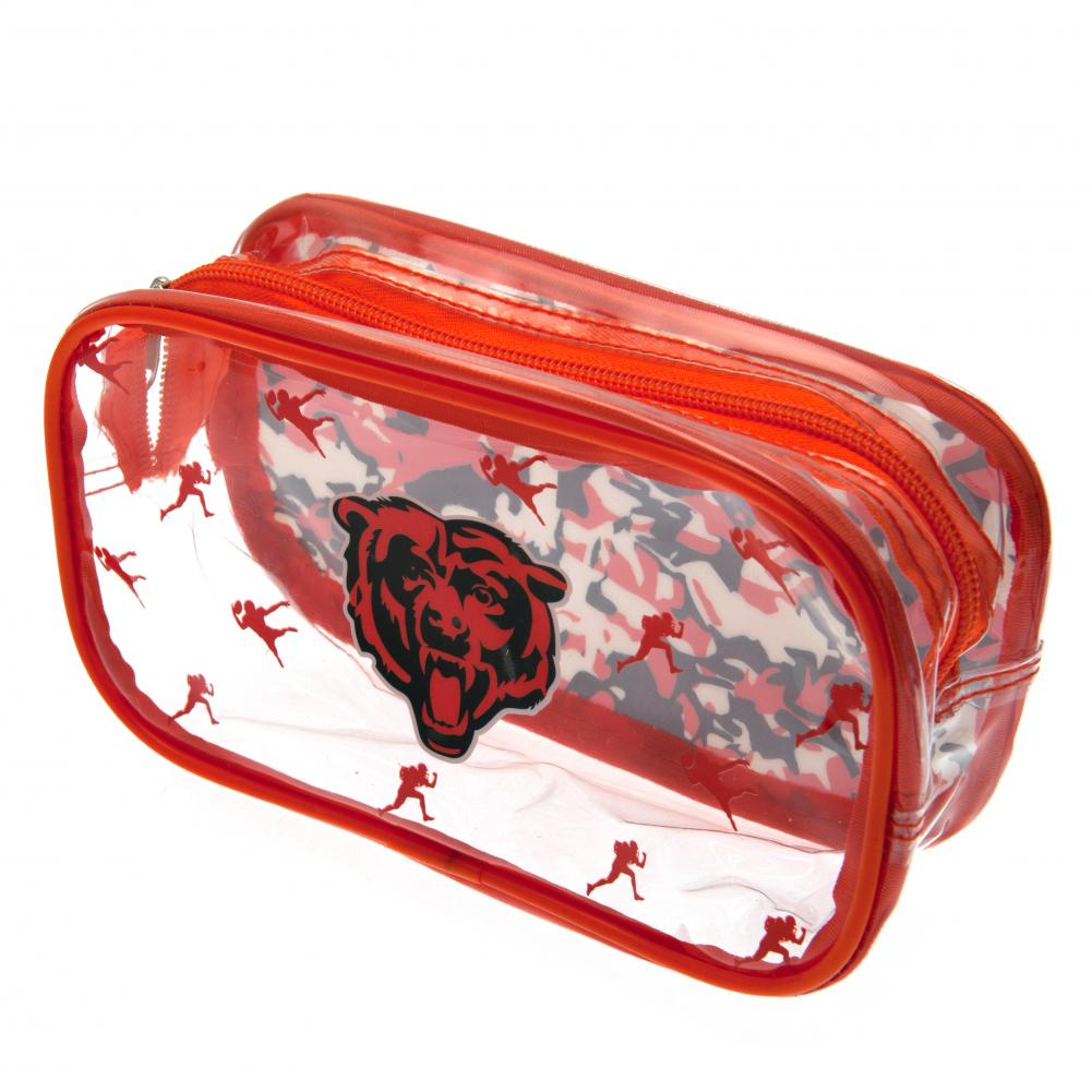 Chicago Bears PVC Zipped Pencil Case for Stationery Storage