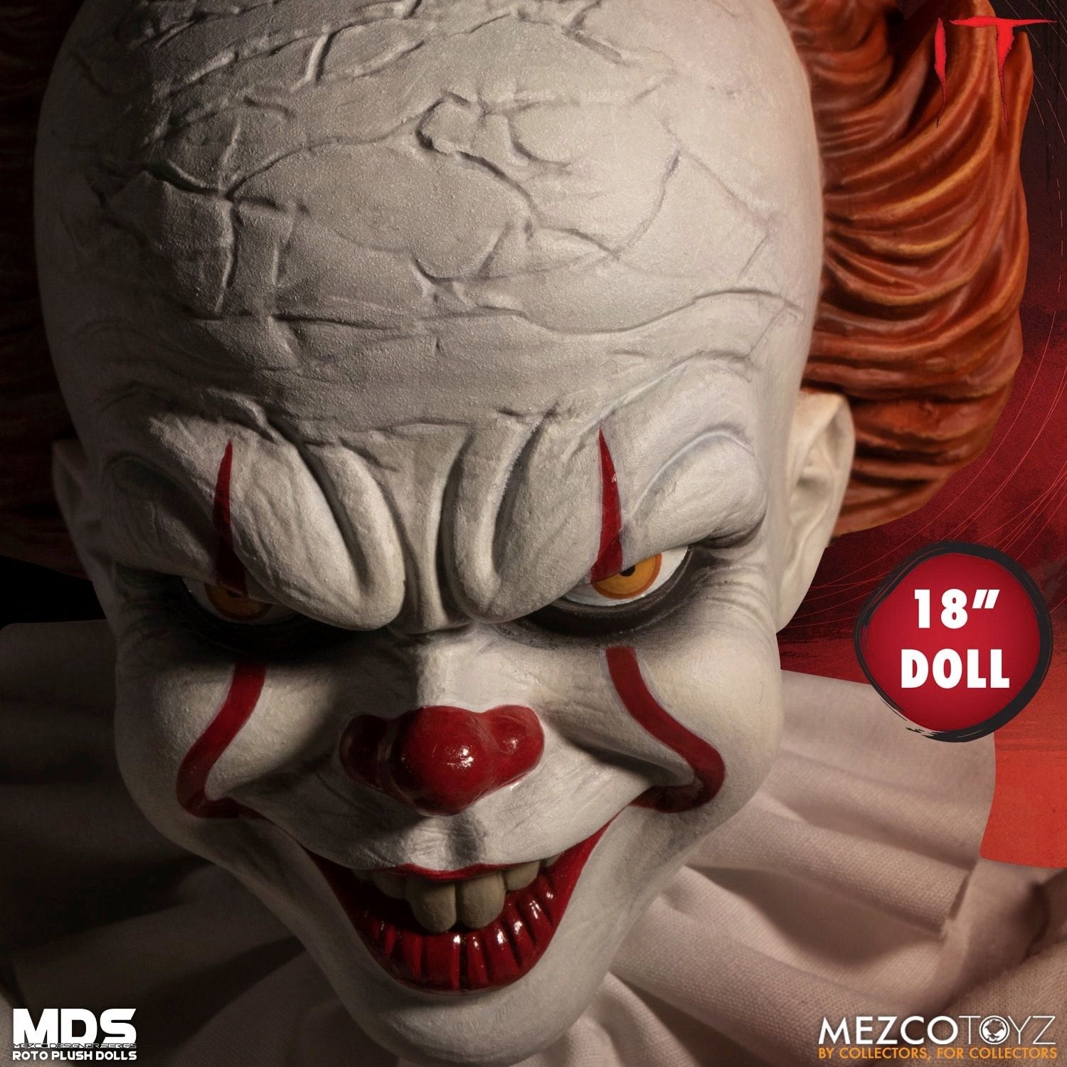 Mezco MDS Roto Plush Toy of Pennywise from IT 2017 Movie