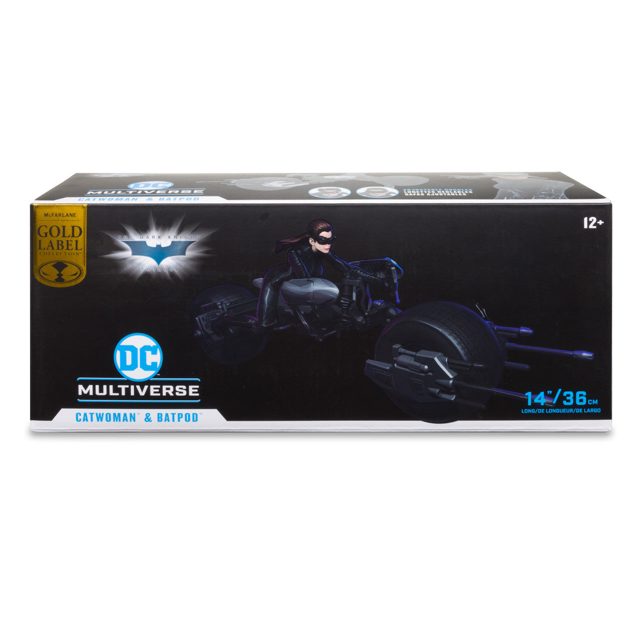 McFarlane Toys DC Multiverse 7-Inch Scale Gold Label Action Figure and Vehicle Set Featuring The Dark Knight Rises Catwoman and Batpod