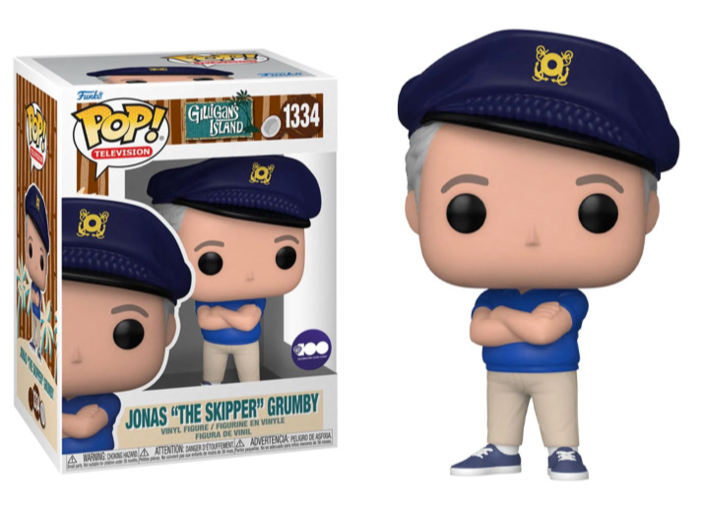 Gilligan's Island Themed Funko Pop! Vinyl Figure of Skipper Jonas Grumby