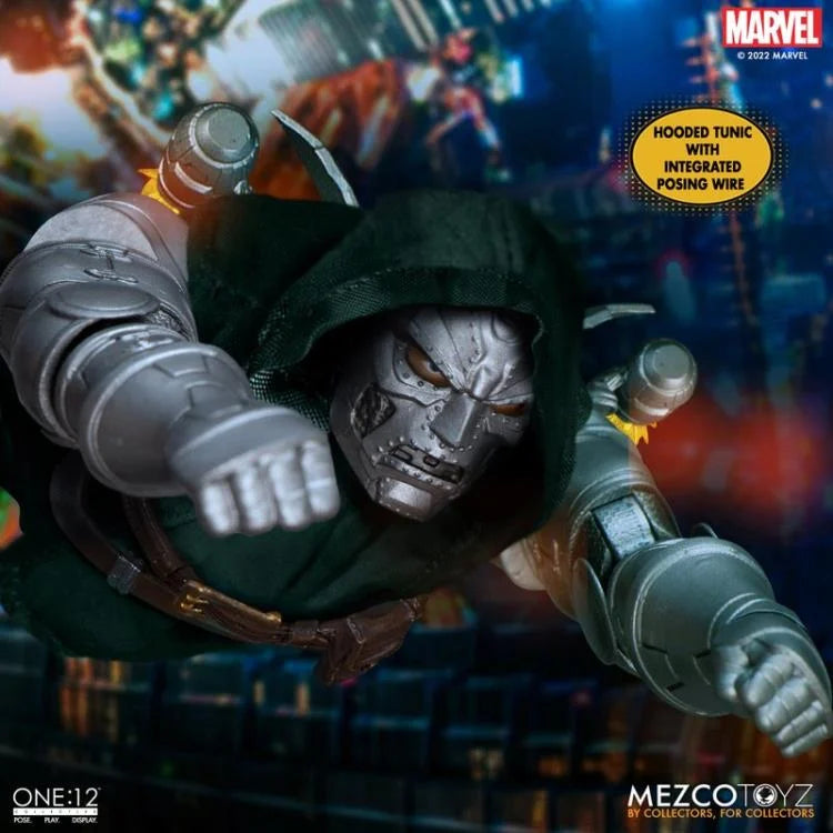Mezco Marvel One:12 Collective Highly Detailed and Articulated Doctor Doom Action Figure Toy