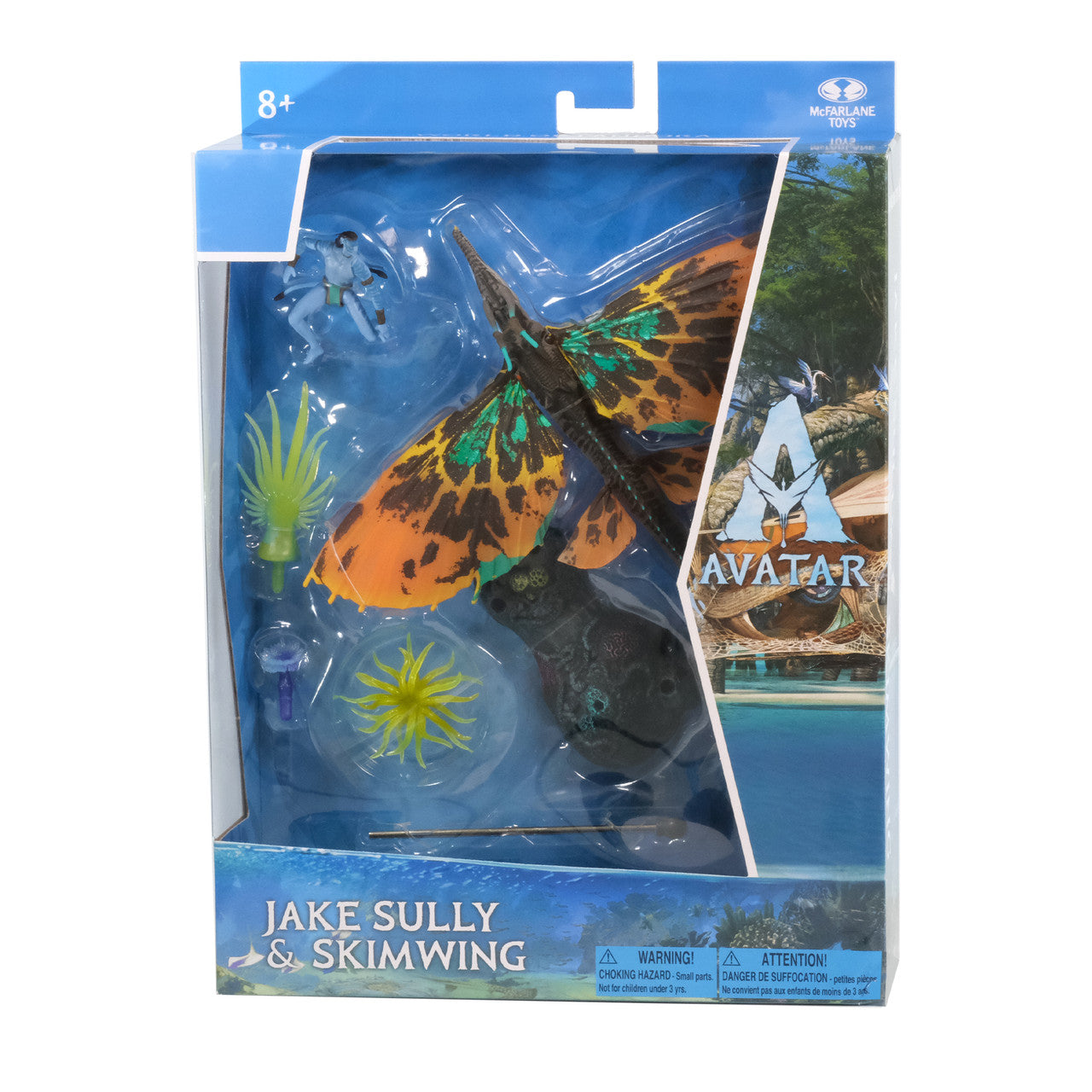 Mcfarlane Disney Avatar The Way Of Water Deluxe Jake Sully & Skimwing Articulated Action Figure Set