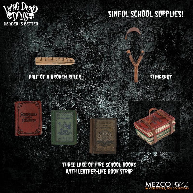 Mezco Collectible The Return of The Living Dead Dolls - Damien, a Spooky Schoolboy Figure