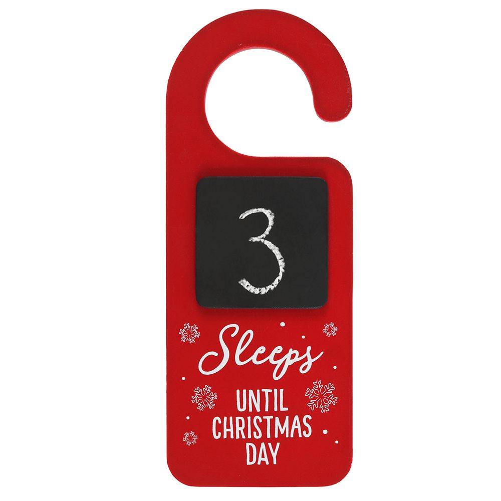 Festive Christmas Countdown Decorative Door Hanger for Building Holiday Anticipation