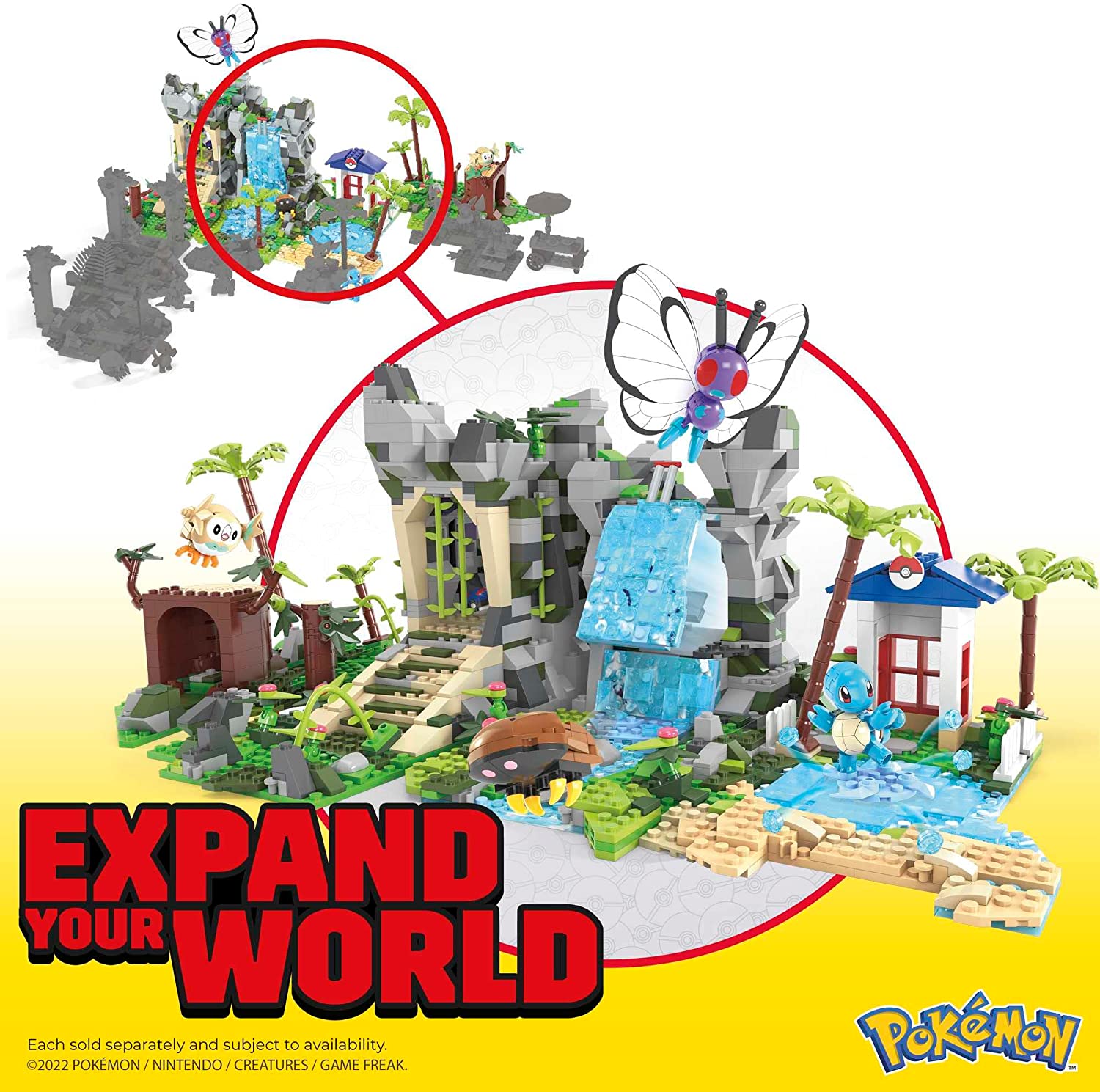 Mega Bloks Pokemon Super Jungle Adventure Set with Cool Figures