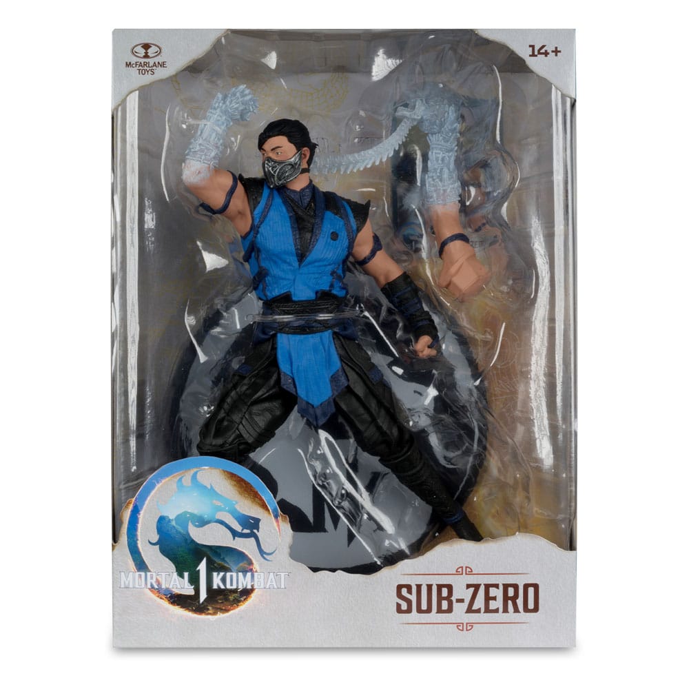 McFarlane's Highly Detailed 1/6 Scale Action Figure of Sub - Zero from Mortal Kombat 1 Video Game