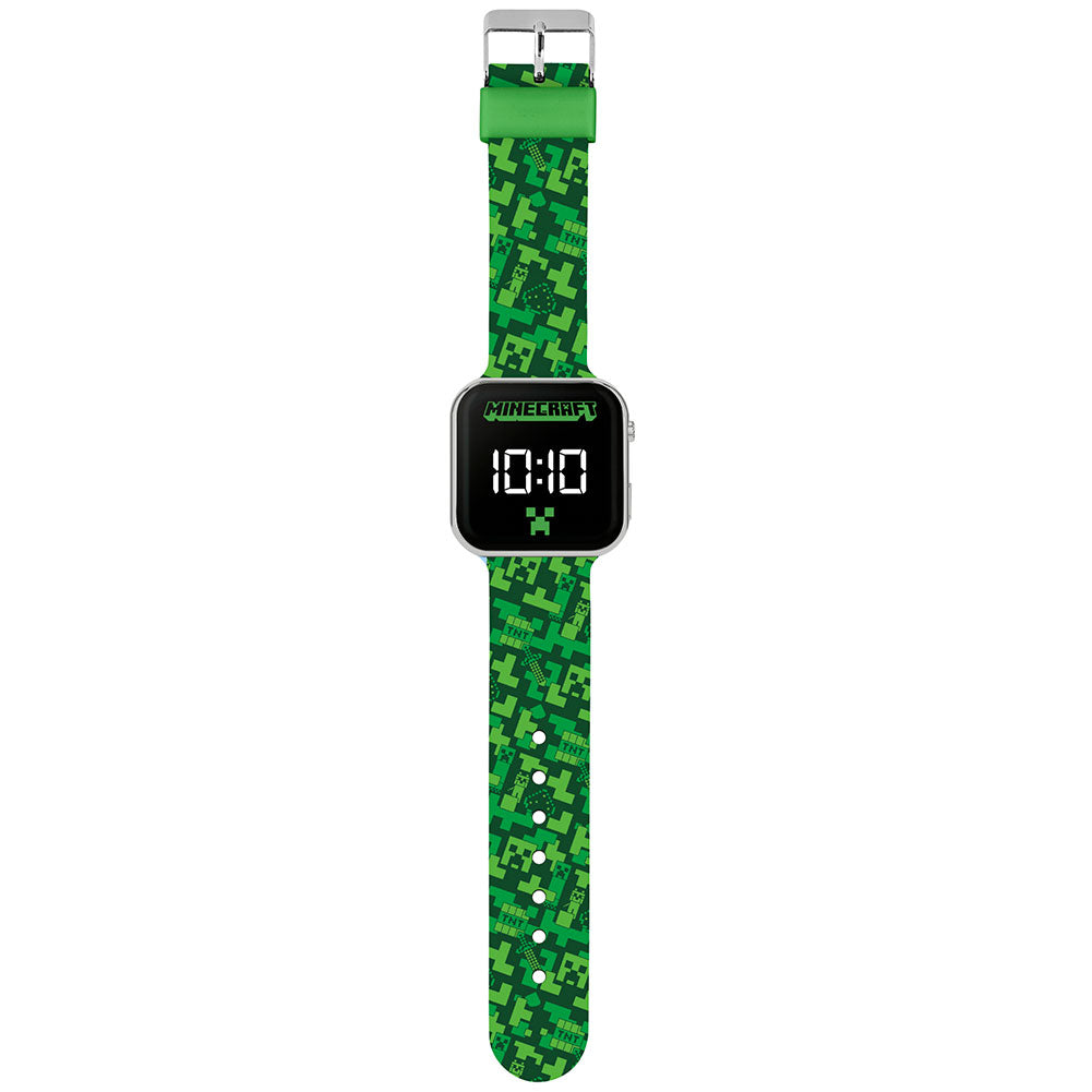 Cool Minecraft-themed Junior LED Digital Watch for Easy Reading