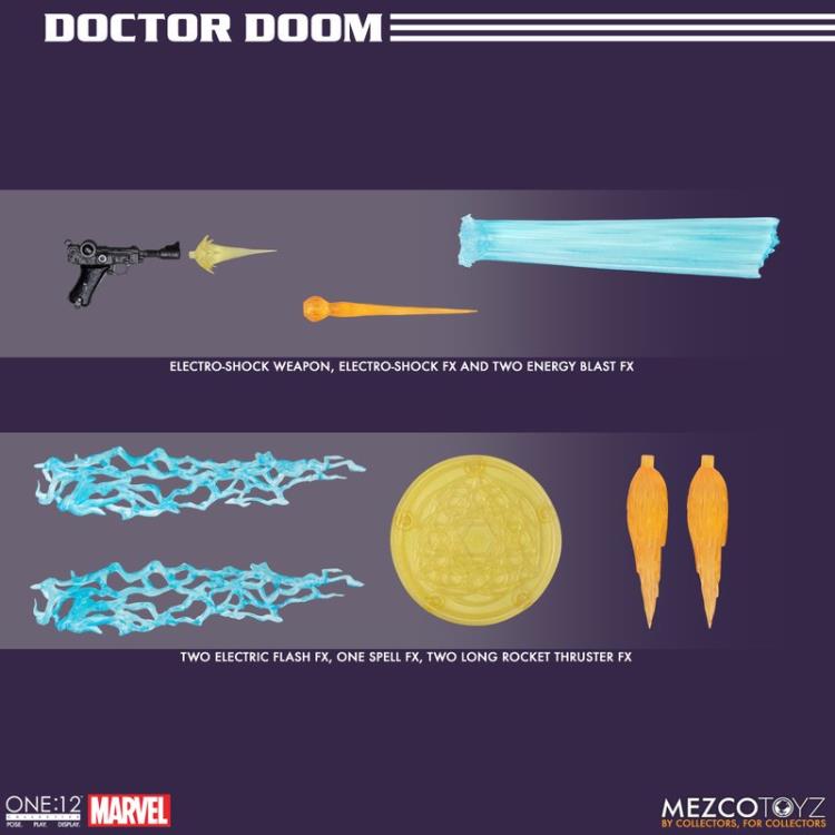 Mezco Marvel One:12 Collective Highly Detailed and Articulated Doctor Doom Action Figure Toy
