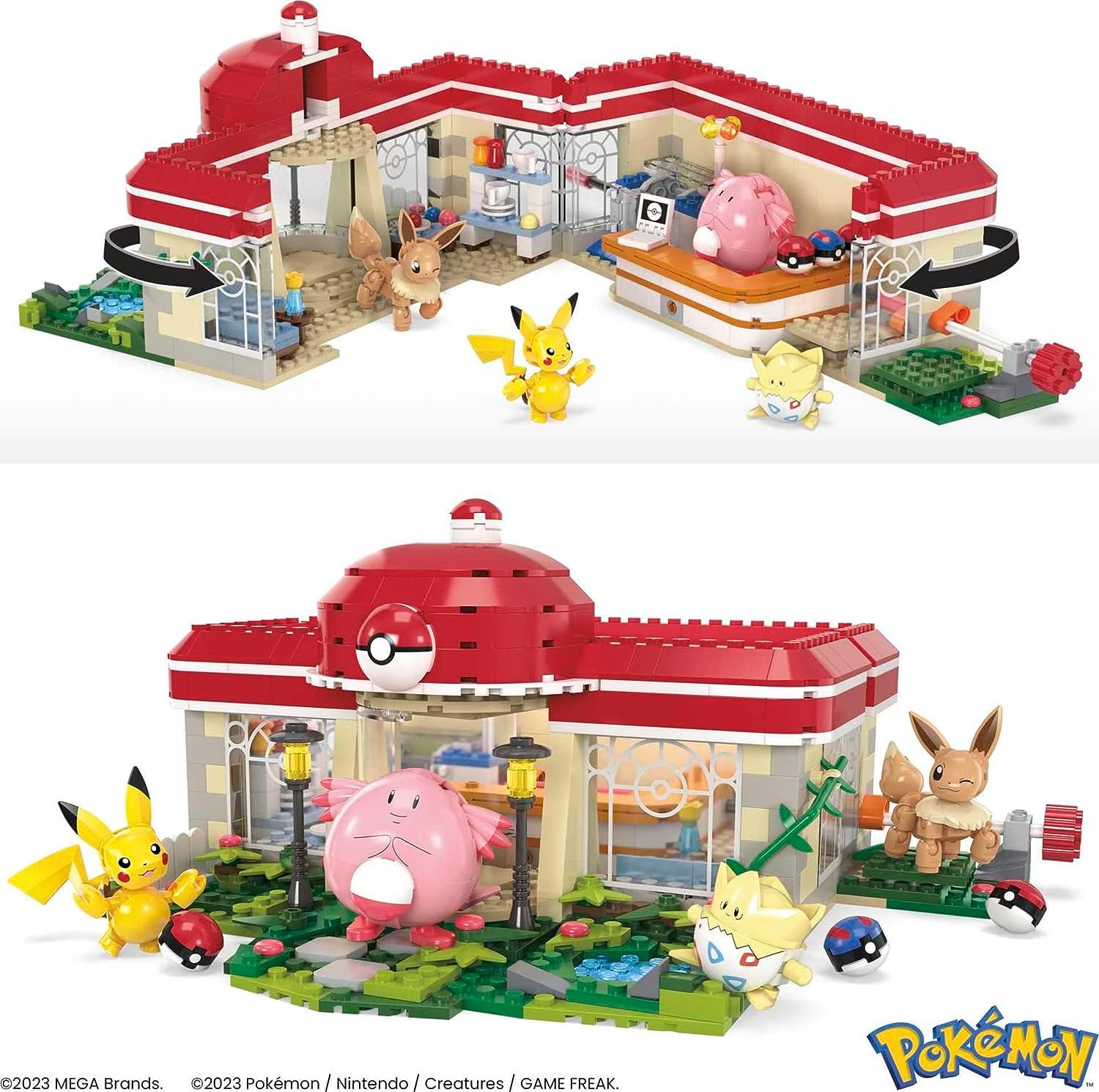 Mega Bloks Pokémon Center Interactive Building Construction Set