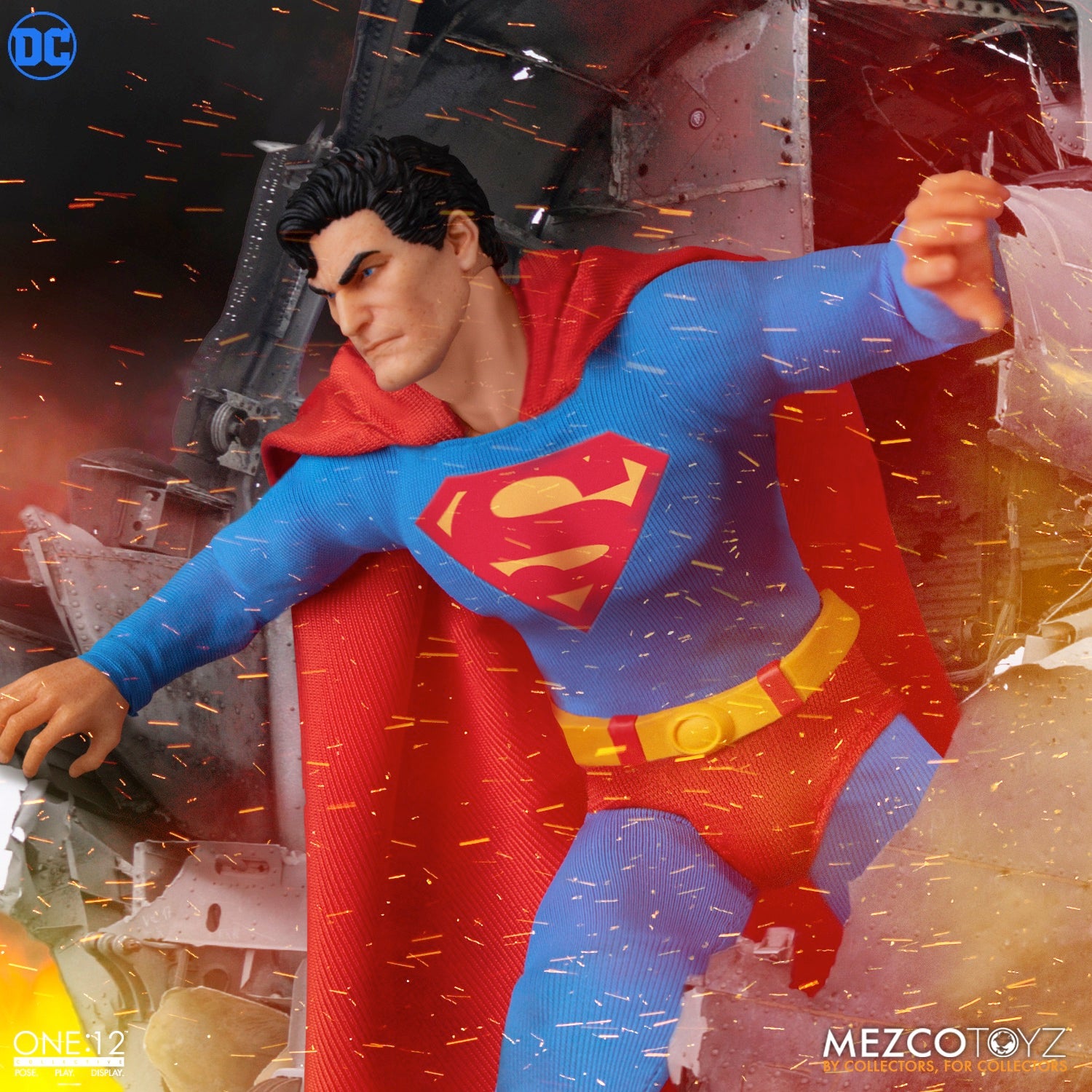 Mezco DC Comics One:12 Collective - Steel Edition Superman Action Figure