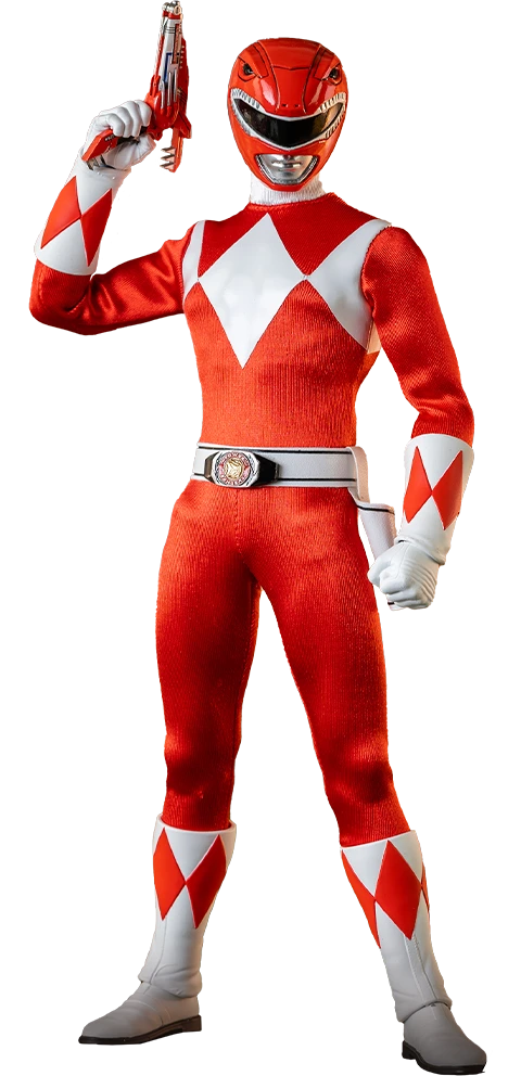 1/6 Scale Collectible Mighty Morphin Power Rangers FigZero Red Ranger Action Figure