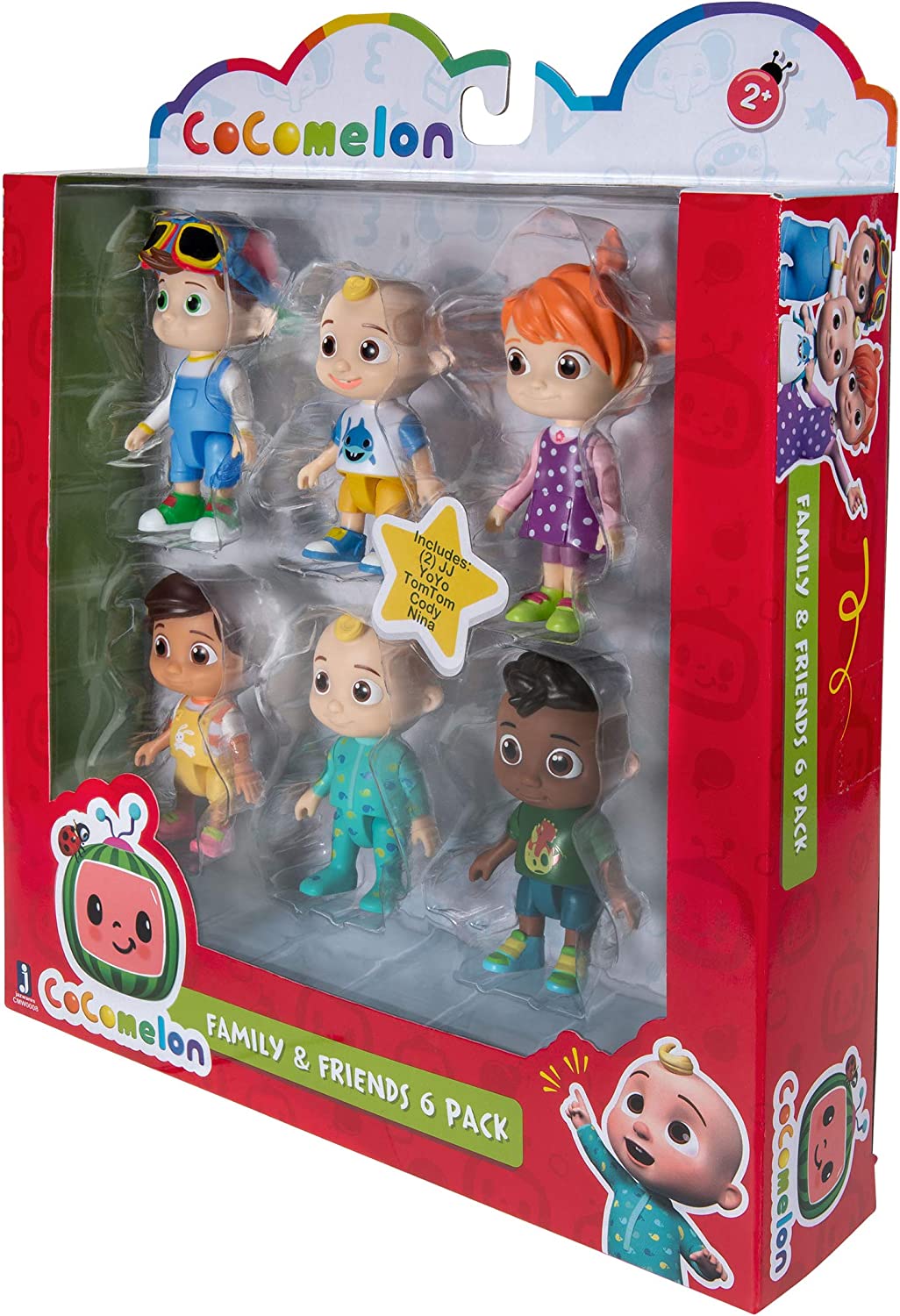 CoComelon Family and Friends Assorted 6 - Piece Action Figure Pack